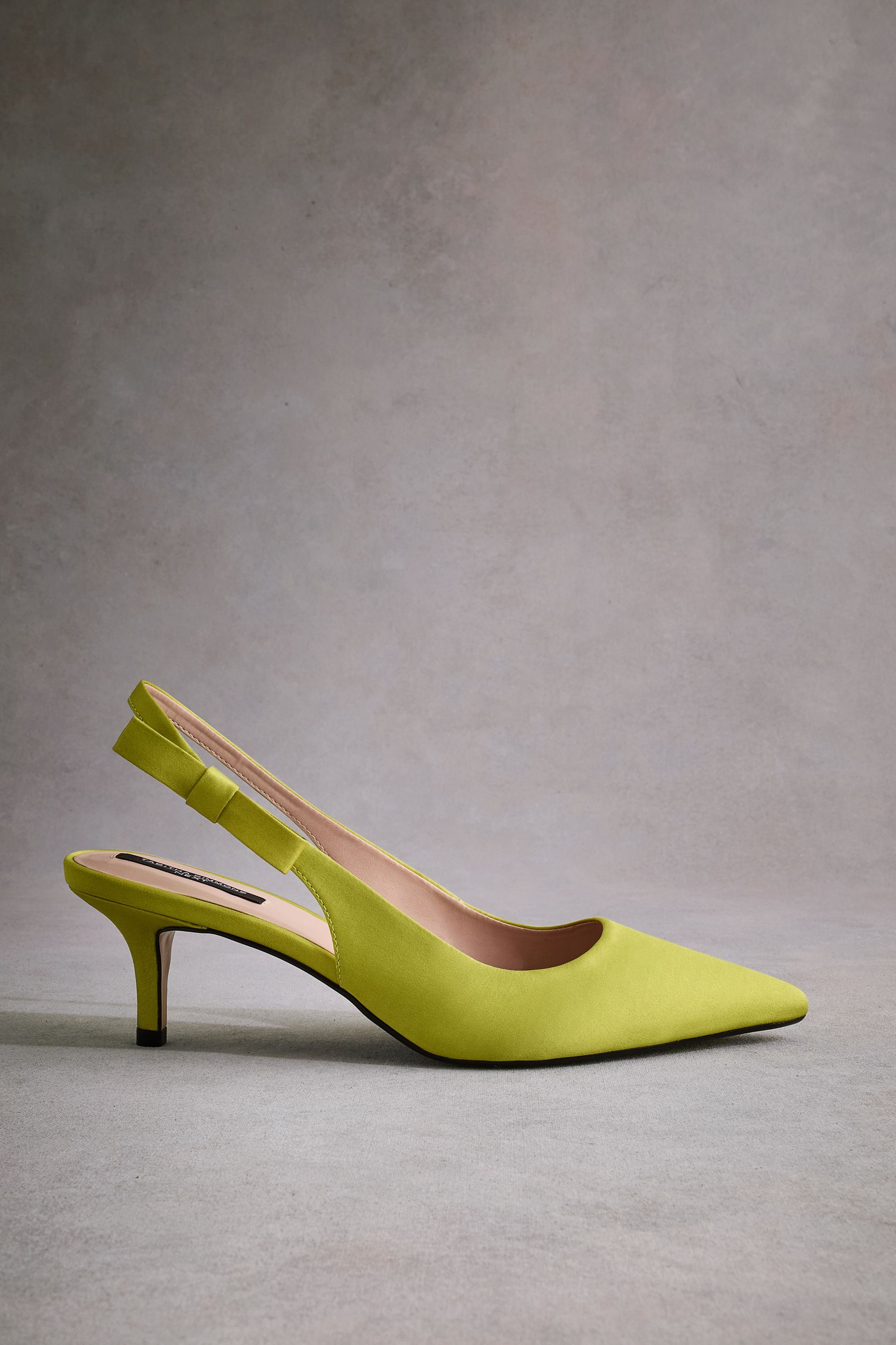 NEXT Lime Green Tabitha Simmons Dela Leather Slingback Point Heels 6 EU 39 Womens