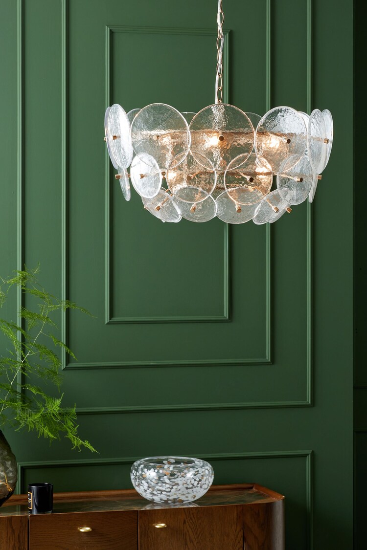 Brushed Chrome Alderley 6 Light Chandelier Light Fitting - Image 1 of 1