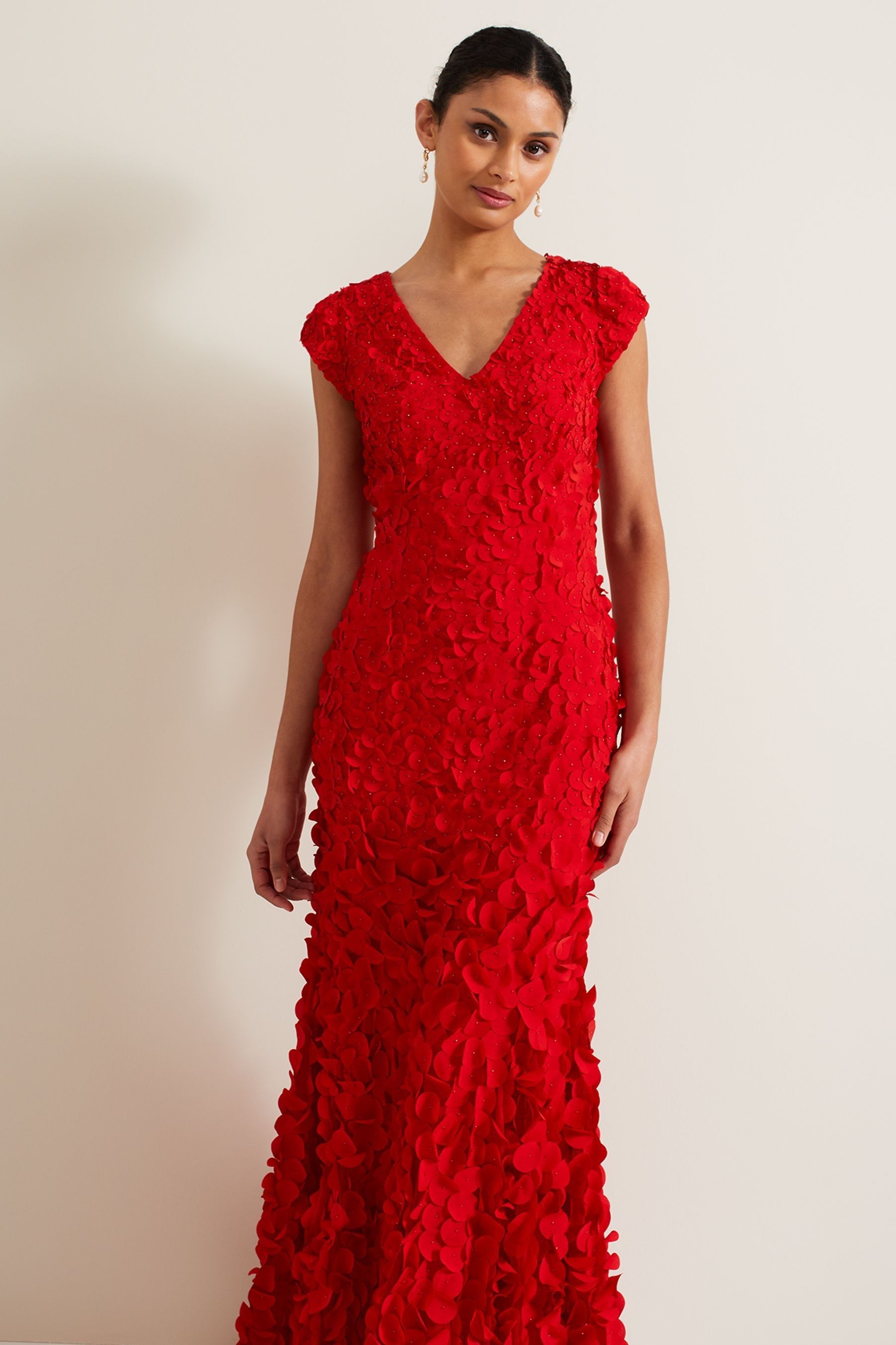 Red Raffle Dress Next