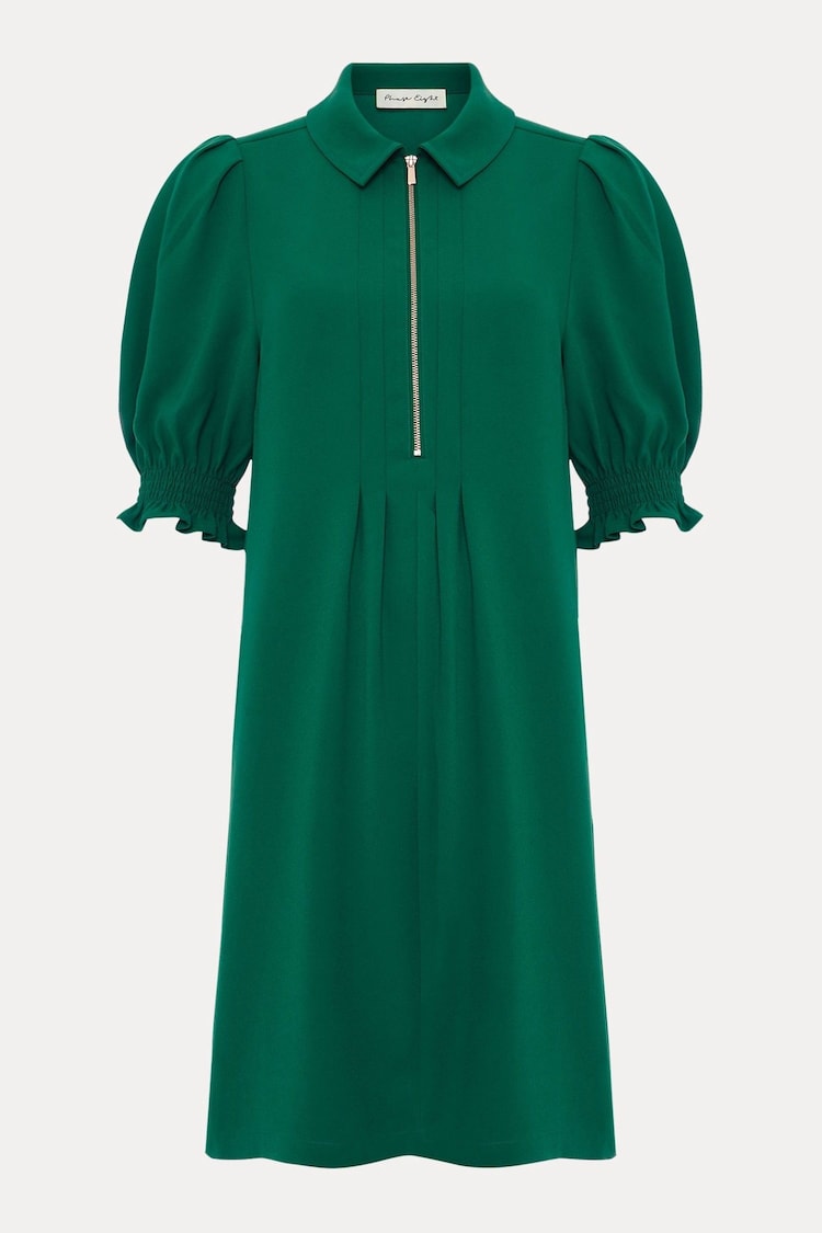 Phase Eight Green Zip Candice Mini Dress - Image 1 of 1