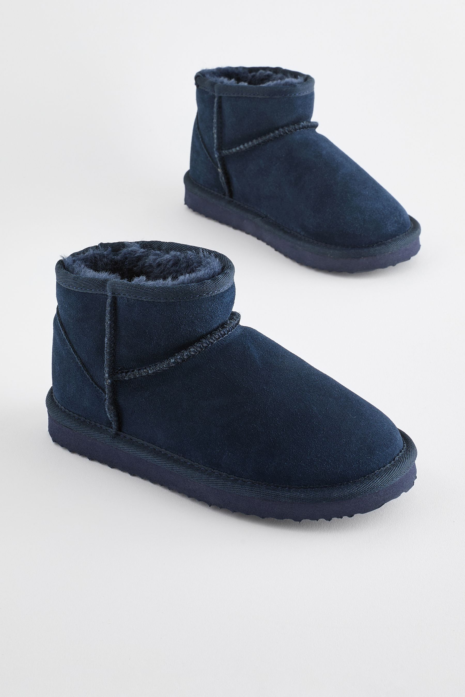 Navy slipper boots sales