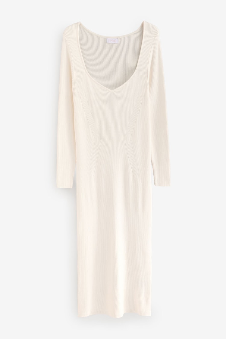 White Maternity Knitted Dress - Image 1 of 1