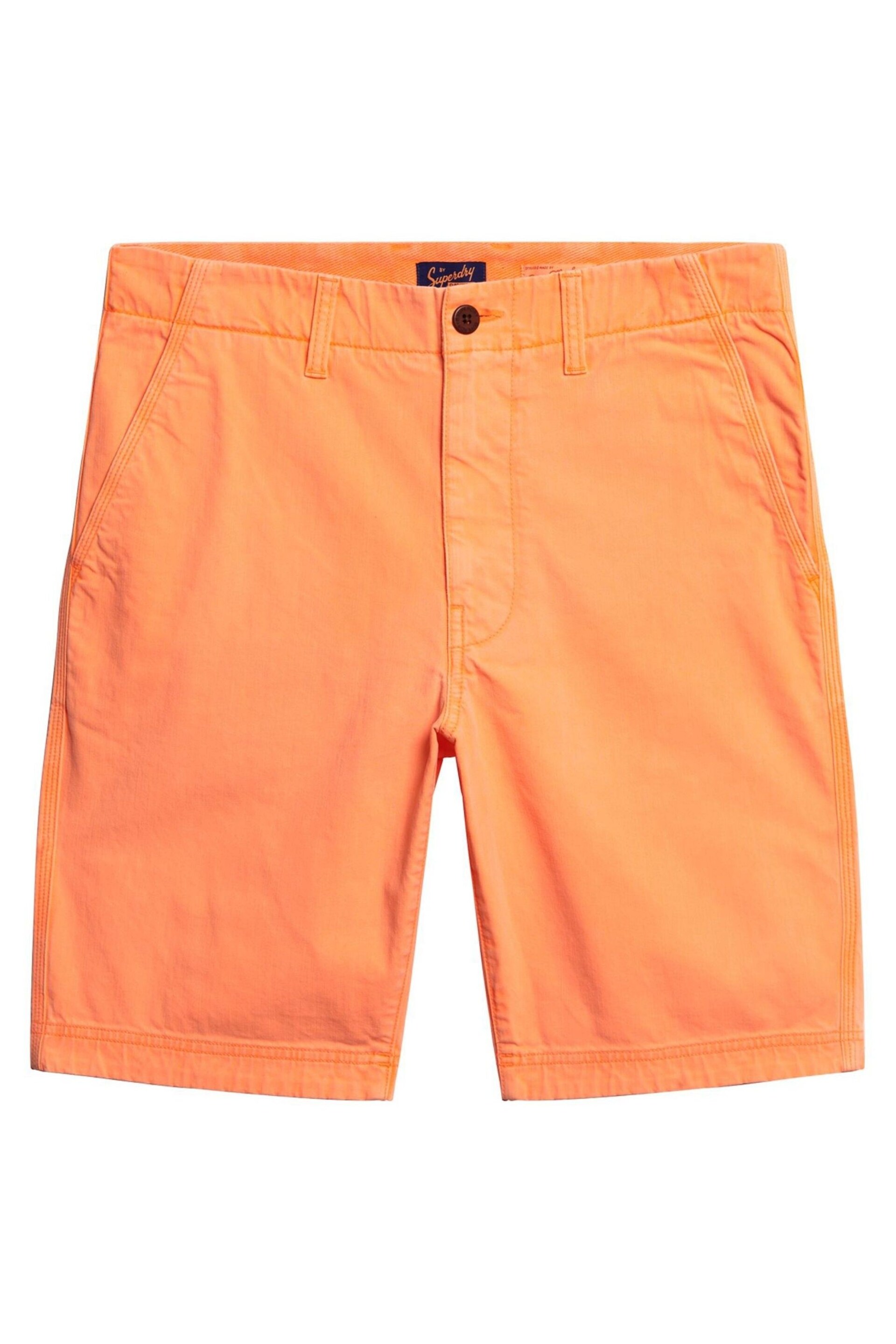 Superdry Orange Officer Chino Shorts - Image 1 of 1