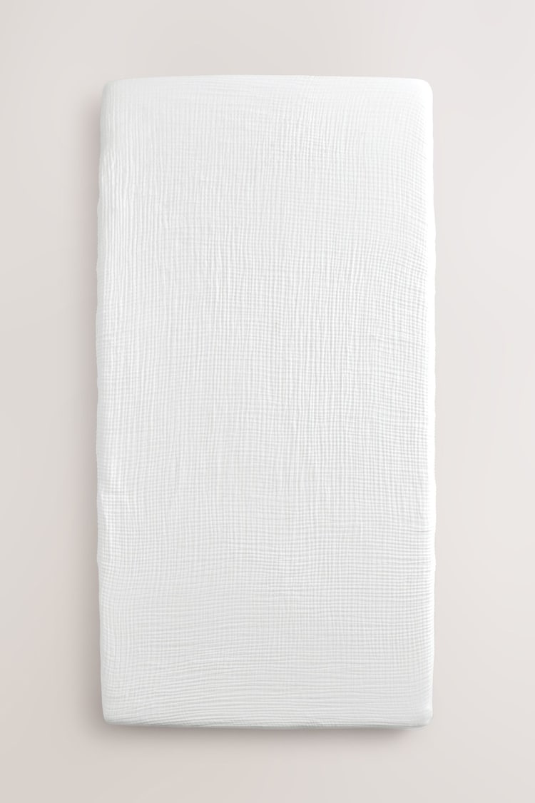 2 Упаковка младенец 100% хлопок муслин Fitted Sheets - Изображение 1 из 1