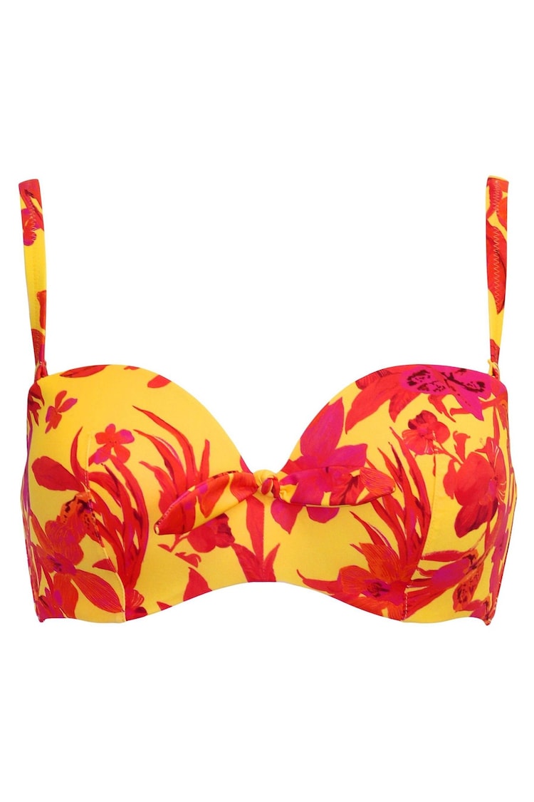 Pour Moi Yellow Strapless Heatwave Bikini Top - Image 1 of 1