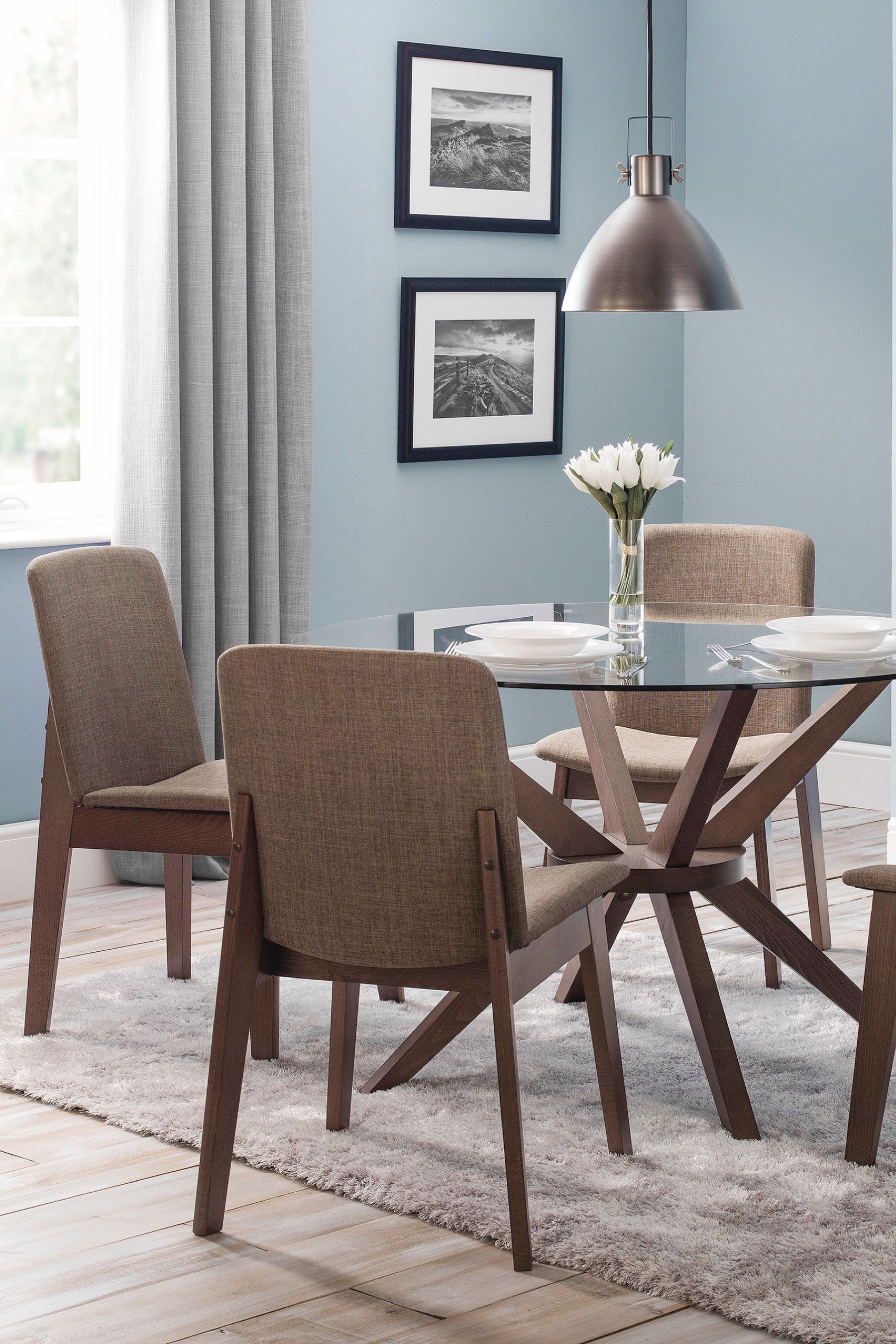 Buy Julian Bowen Walnut Kensington Dining Chairs Set Of 2 from the Next UK online shop