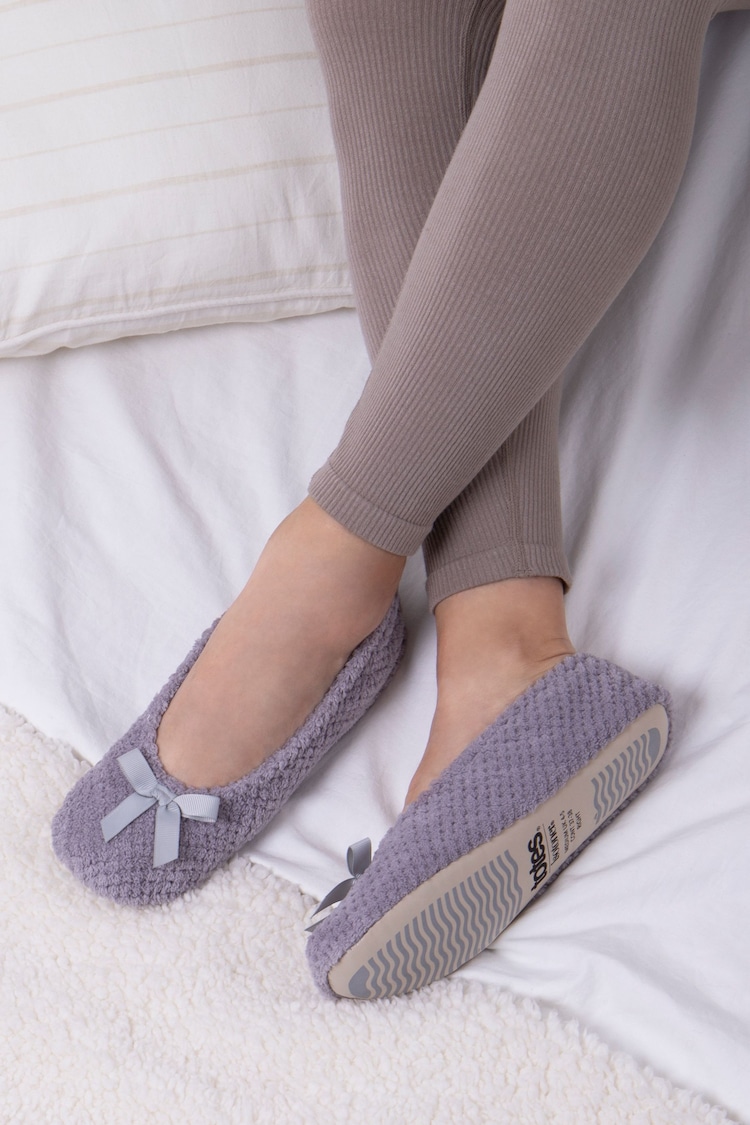 Totes Grey Isotoner Popcorn Slippers - Image 1 of 1