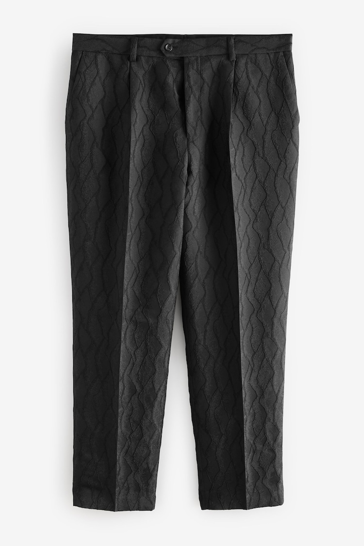 Zwart - Edit Textured Suit Trousers - Image 1 of 1