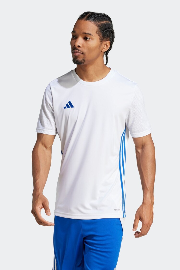adidas White/Blue Tabela 23 Jersey - Image 1 of 1