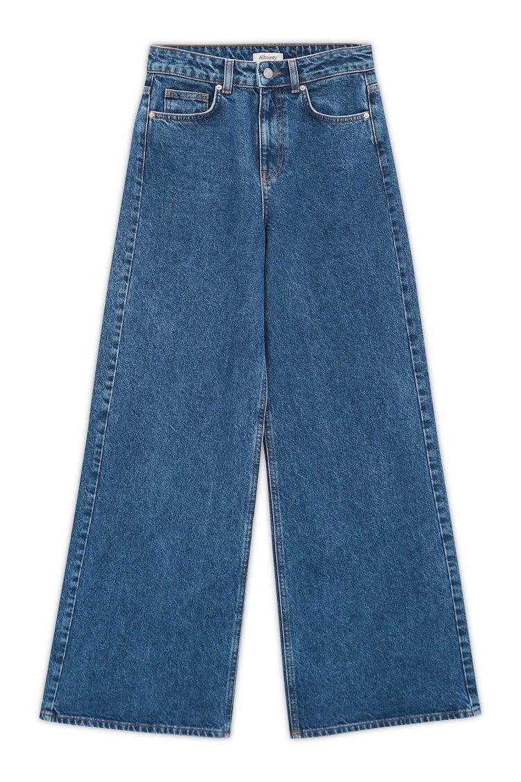 Albaray Blue Full Length Wide Leg Jeans - Image 1 of 1