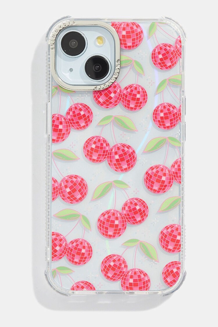 Skinnydip Disco Cherries iPhone 14 Case - Image 1 of 1