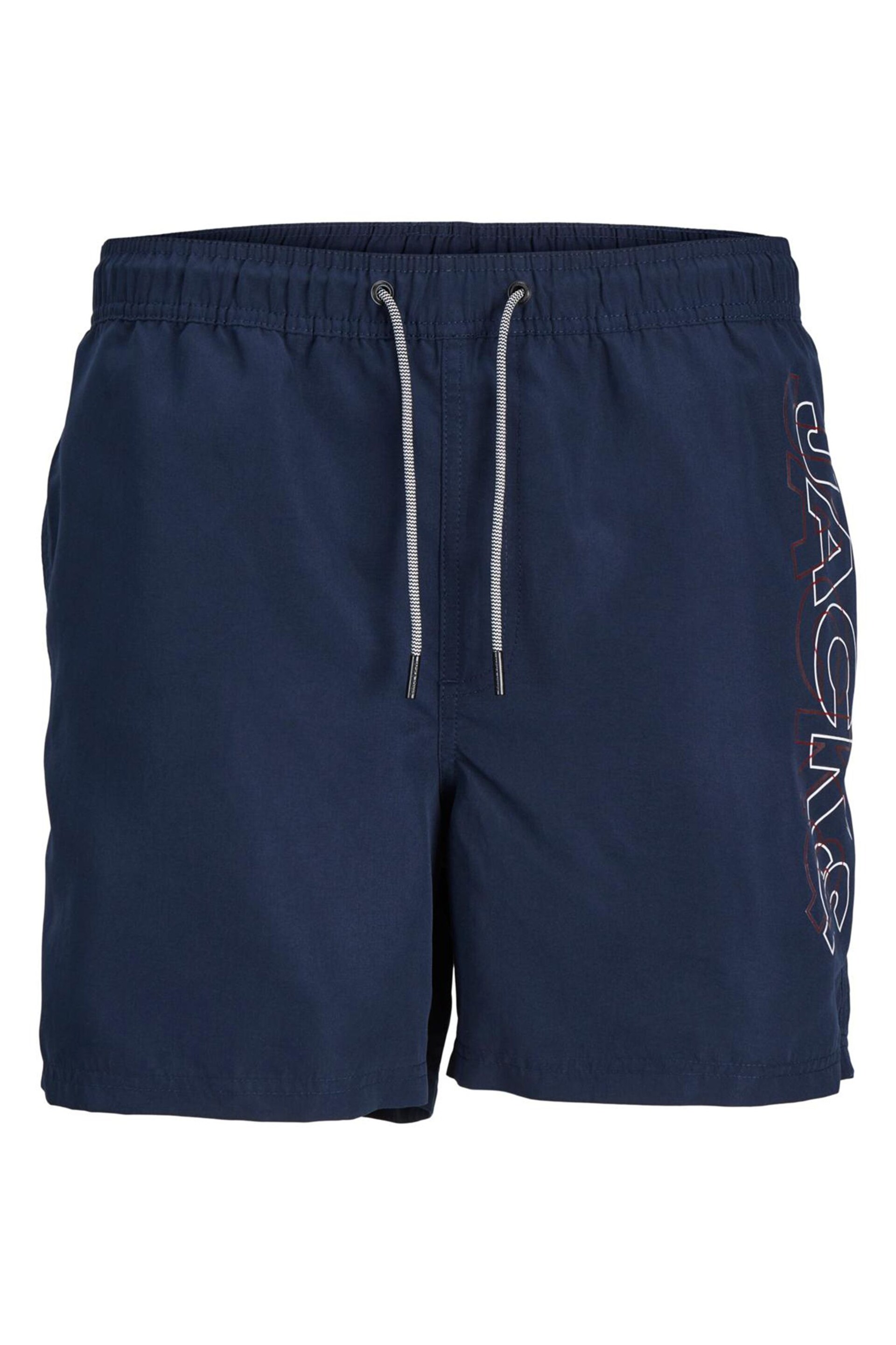 JACK & JONES JUNIOR Blue Side Logo Swim Shorts - Image 1 of 1