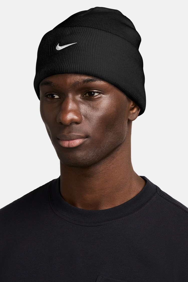 Nike Black Peak Swoosh Beanie - Image 1 of 1