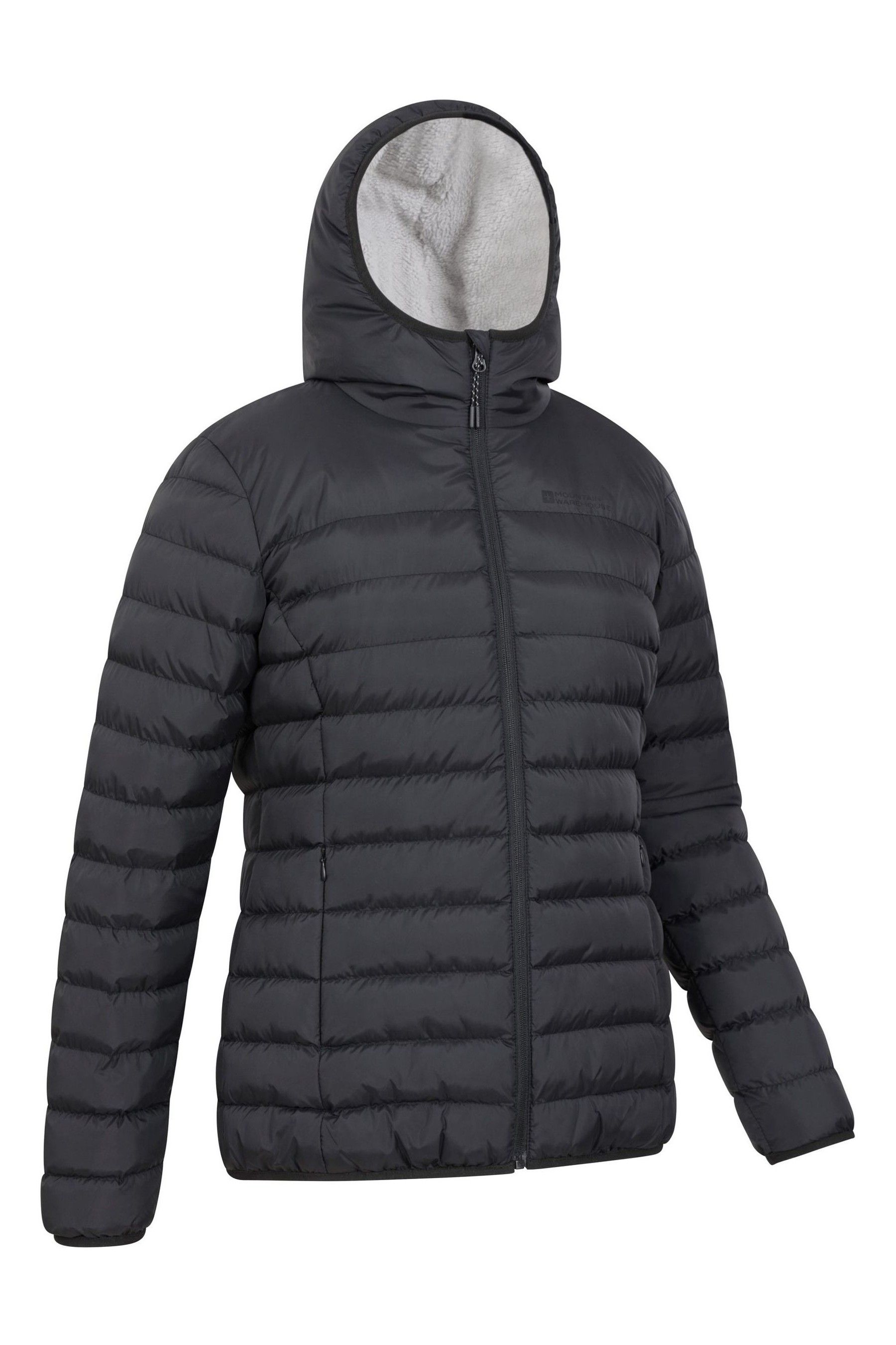 Buy Mountain Warehouse Black Seasons Faux Fur Lined Padded Jacket from