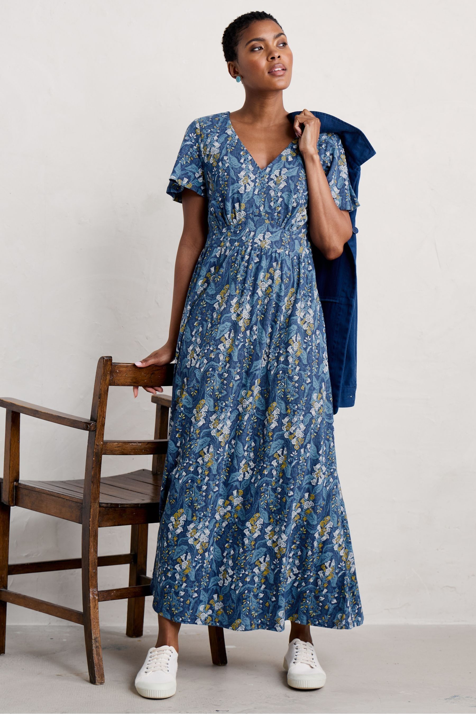 Buy Seasalt Cornwall Blue Chateaux Dress from Next Ireland