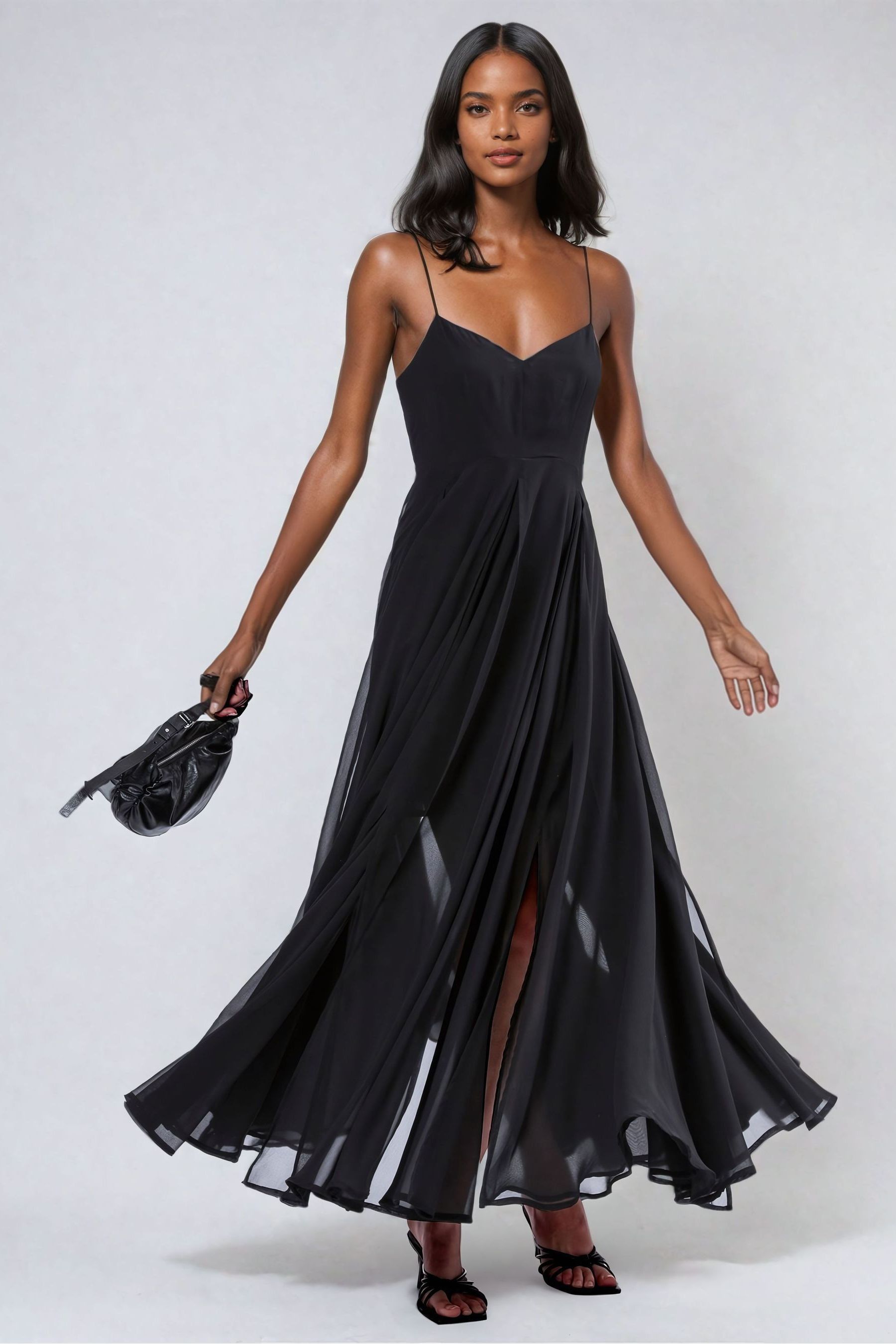 Buy Religion Black Infamous Olsen Full Layer Maxi Dress from Next Armenia