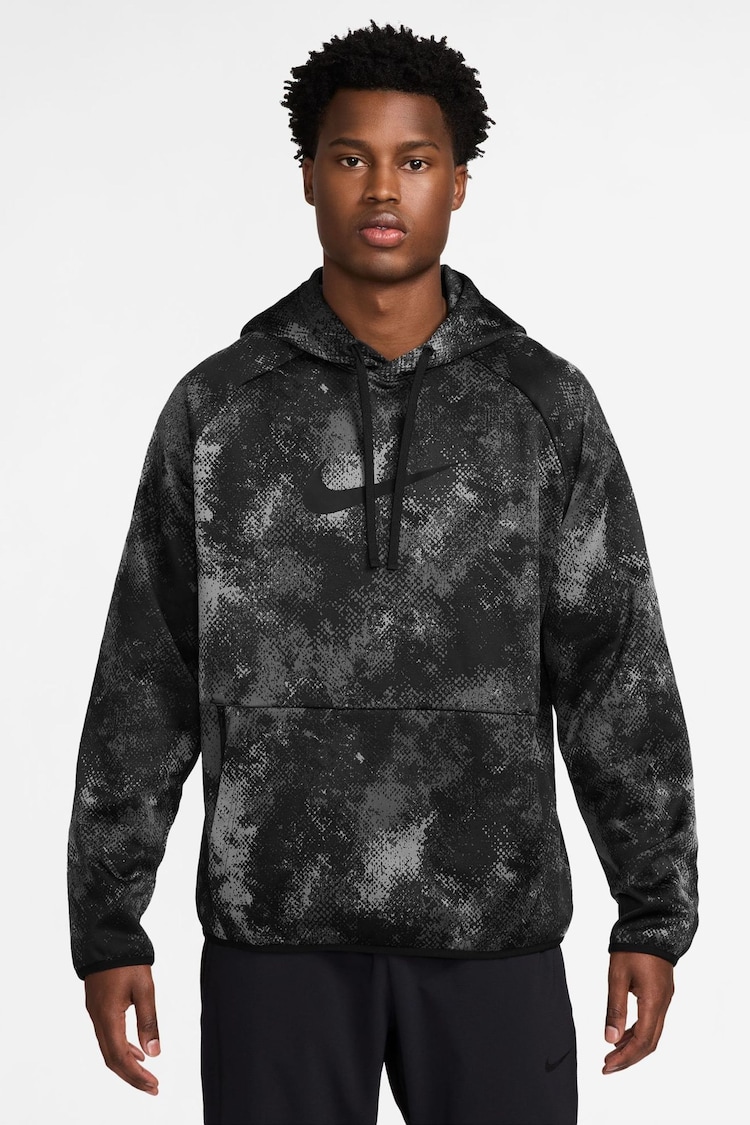 Nike Black Camo Therma-FIT Printed Pullover Versatile Hoodie - Image 1 of 1