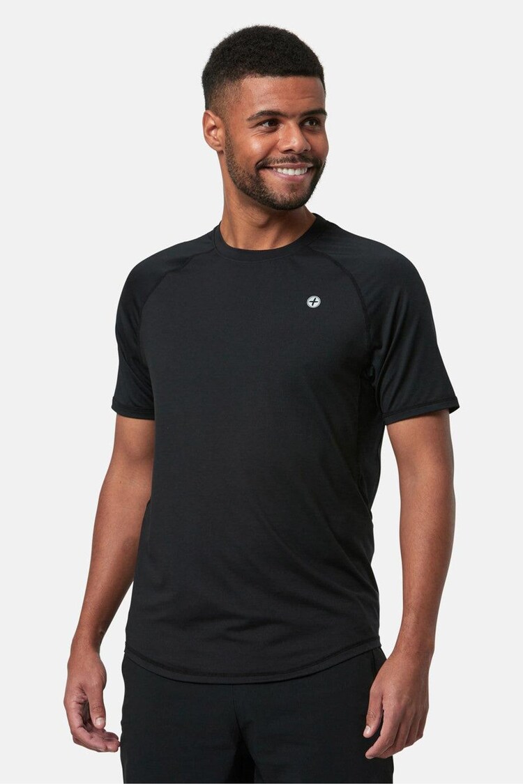 Negru - Gym + Coffee Bărbați Relentless Tricou - Imaginea 1 din 1