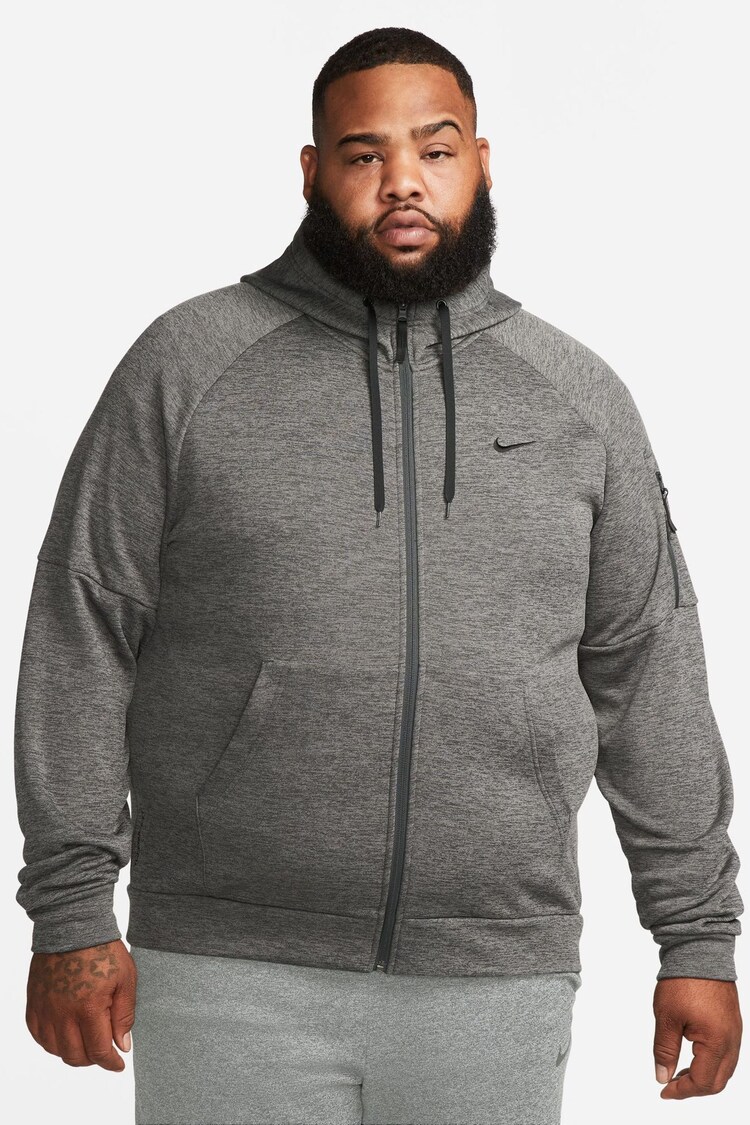 Nike Grey Therma FIT Zip-Up Training Hoodie - Image 1 of 1