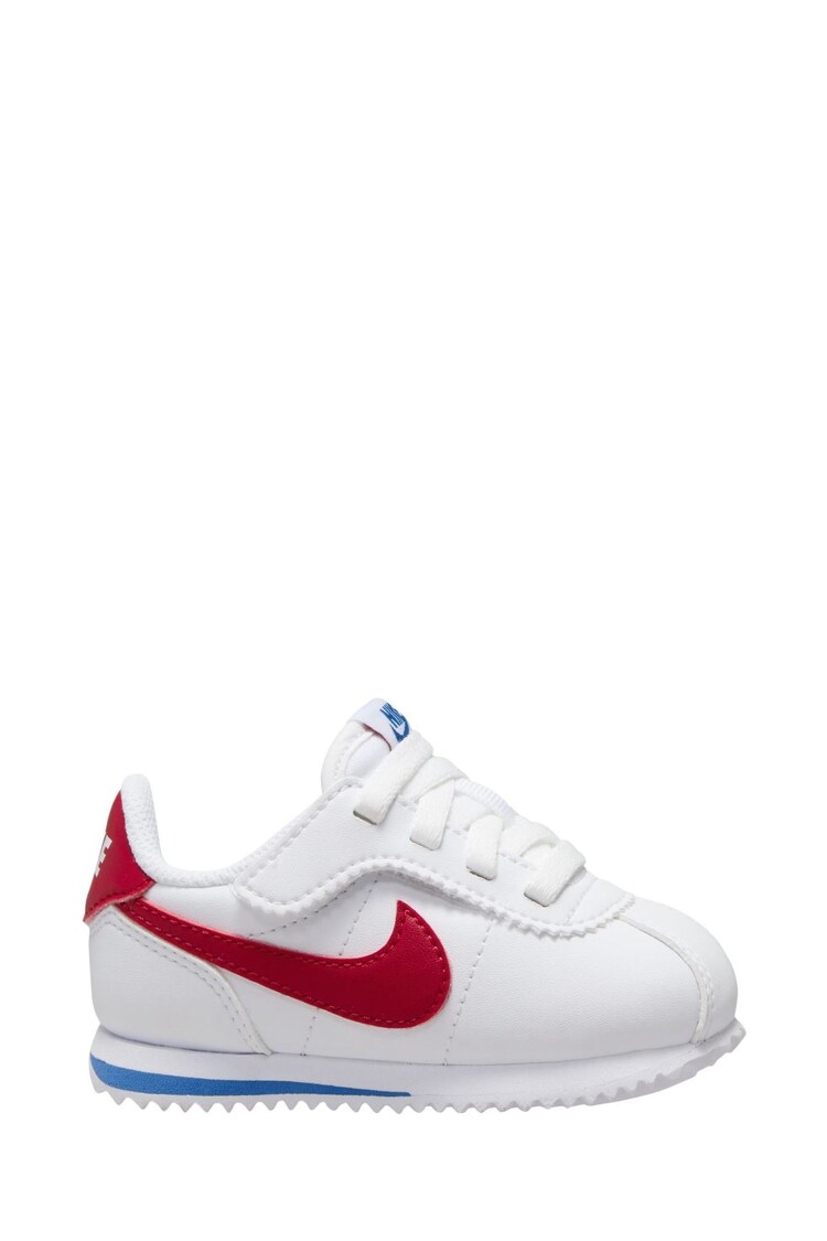 Nike White/Blue/Red Infant Cortez EasyOn Trainers - Image 1 of 1