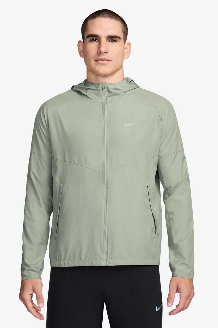 Nike Green Repel Miler Running Jacket - Image 1 of 1
