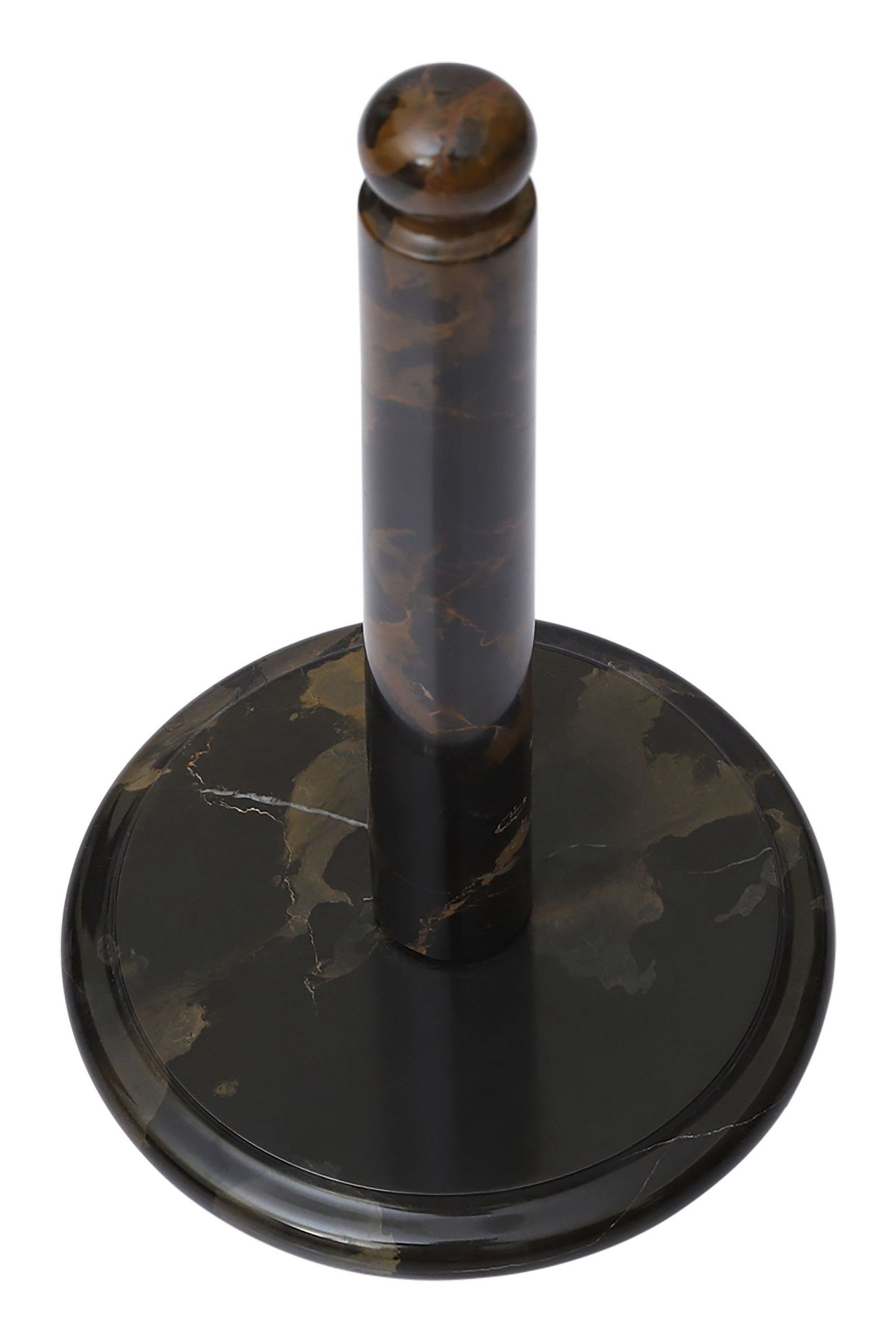 Buy Interiors by Premier Black and Gold Marble Kitchen Roll Holder from