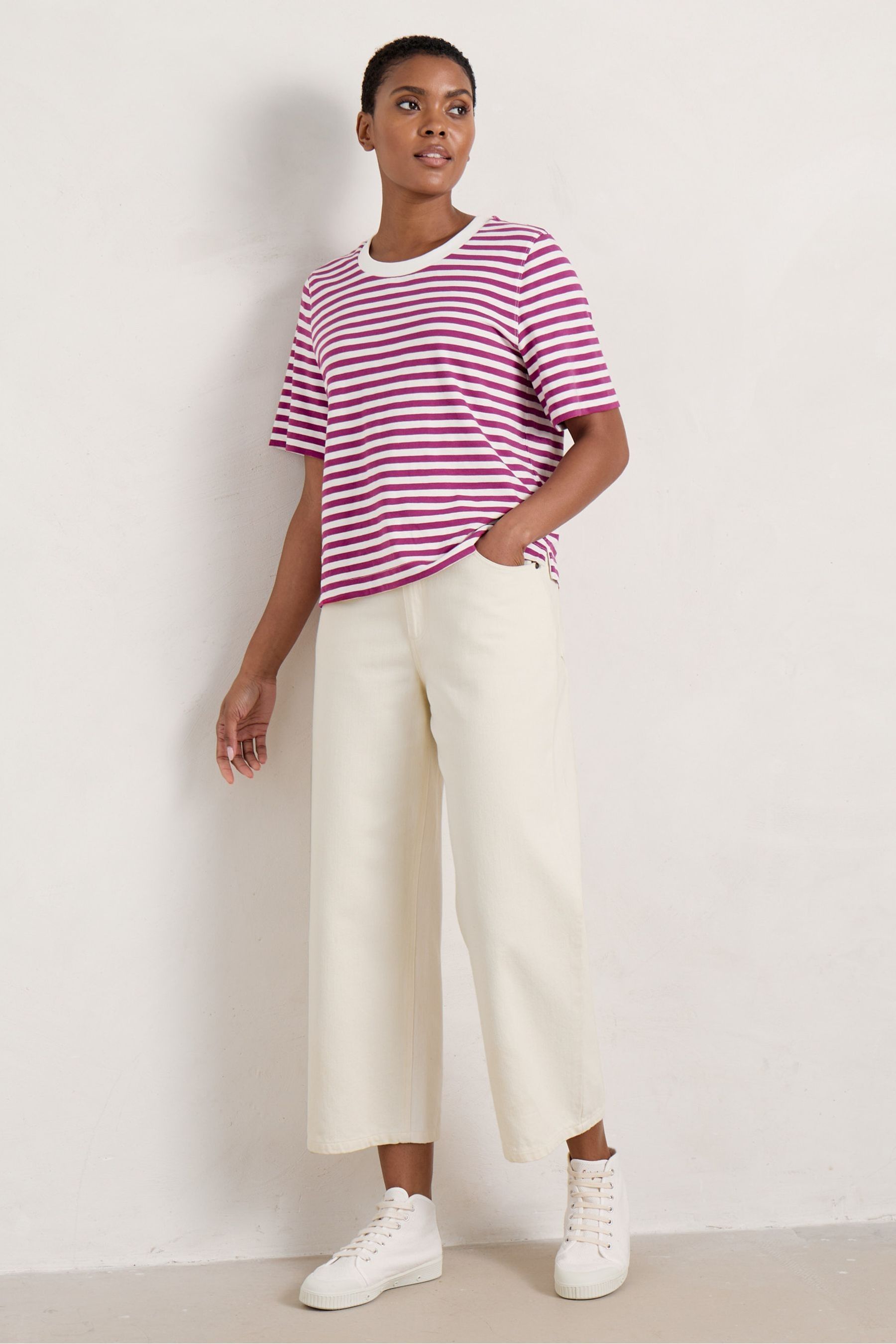 Buy Seasalt Cornwall Natural Barnes Crops Trousers from the Next UK