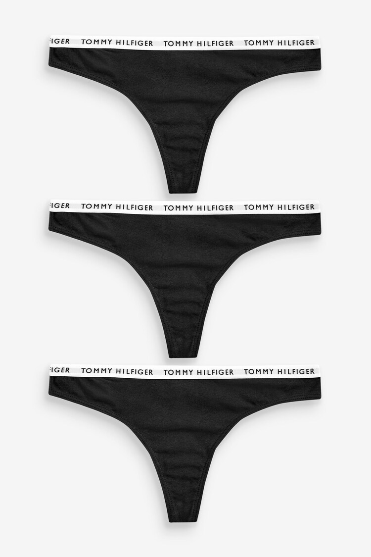 Стринги Tommy Hilfiger Logo Iconic Thongs 3 Pack - Image 1 of 1