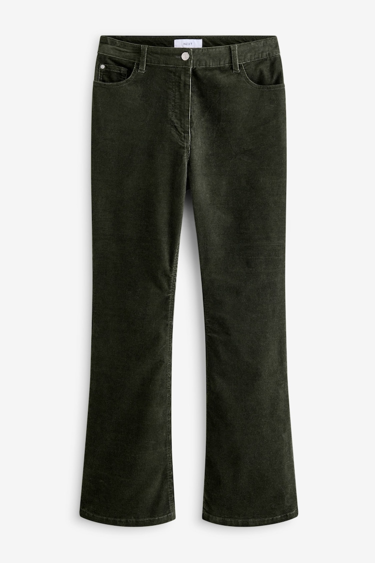 Green Hourglass Cord Flared Trousers - Image 1 of 1