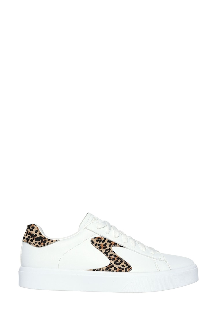 Skechers White Chrome Womens Eden LX  Trainers - Image 1 of 1