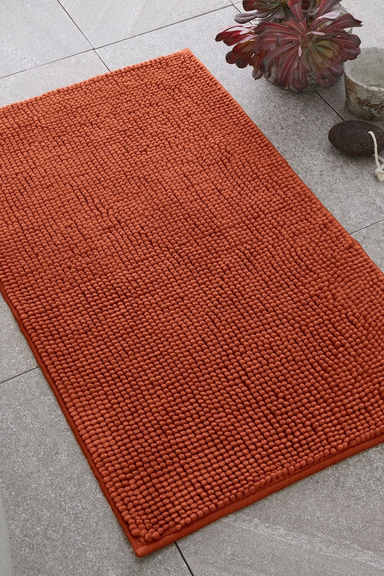 Catherine Lansfield Terracotta Bobble Bathmat - Image 1 of 1