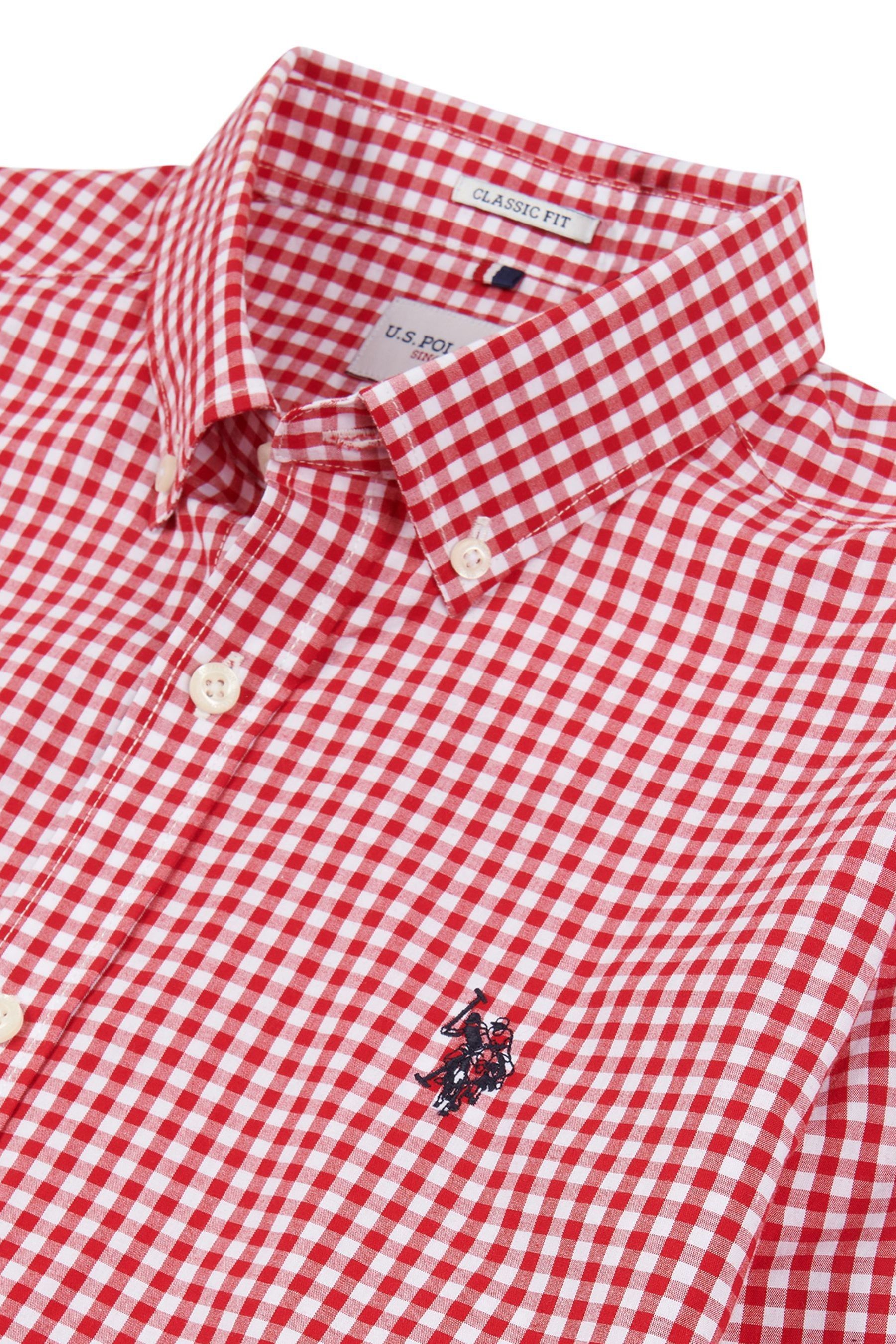 spring gingham polo shirt