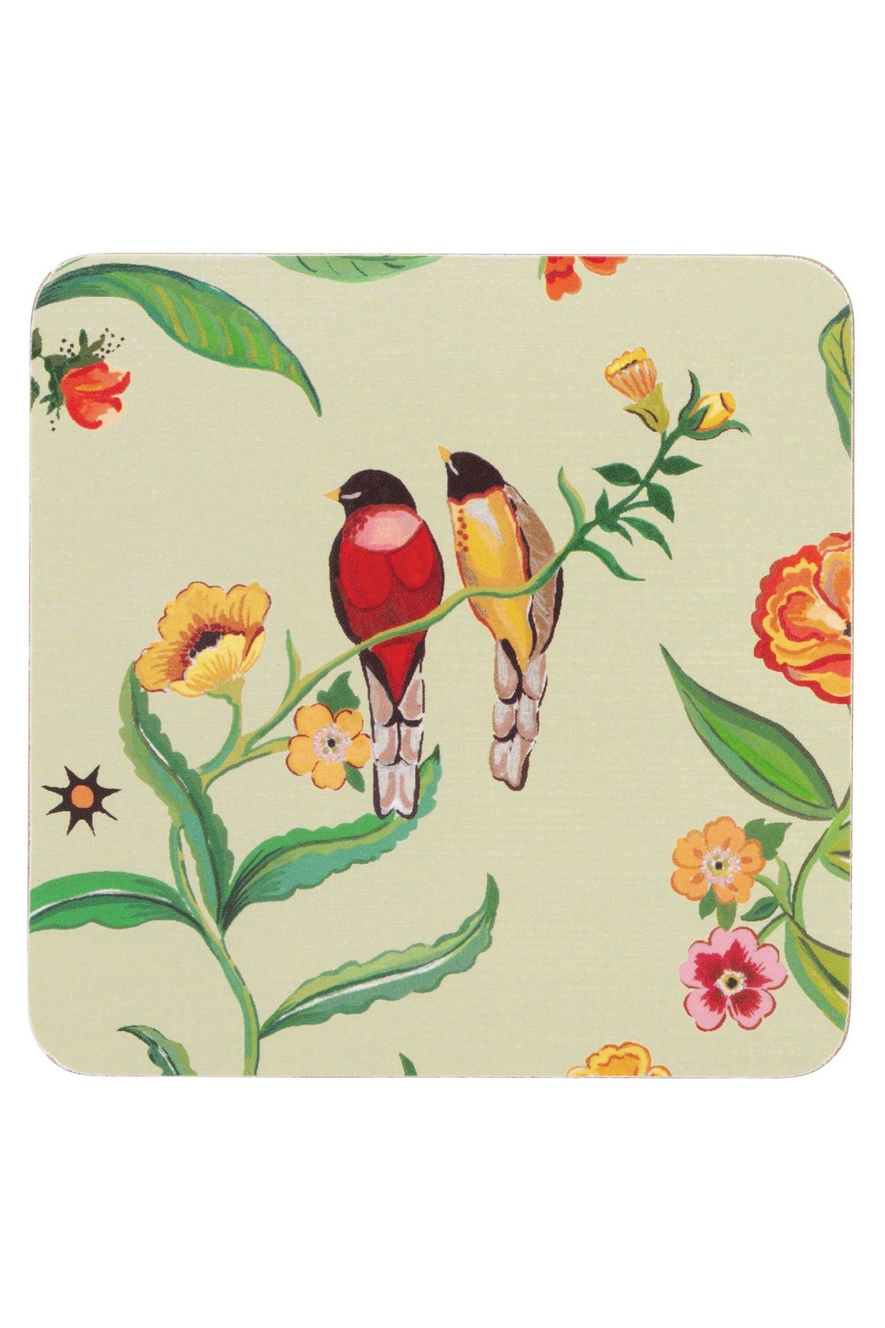 Buy Cath Kidston Green Summer Birds Cork Back Placemats And Coasters
