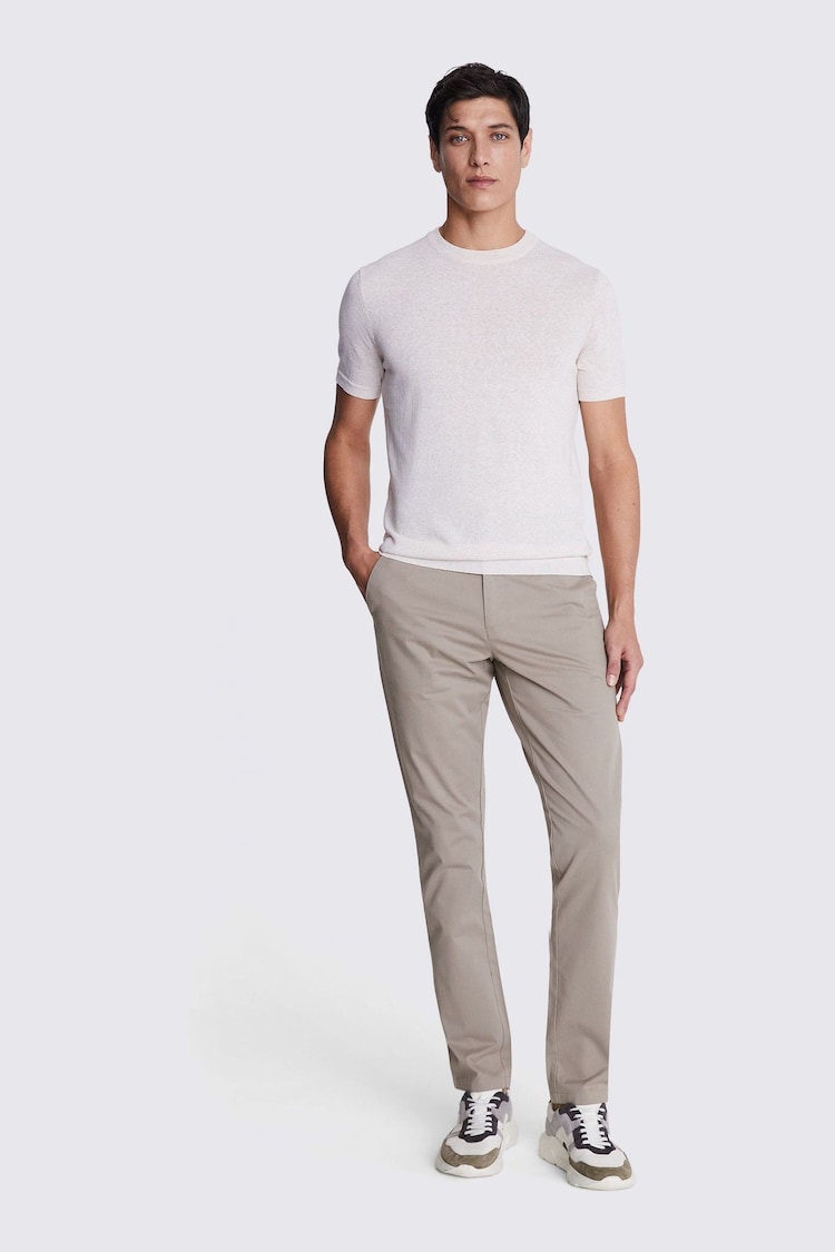 MOSS Silver Grey Tailored Chino Trousers - Image 1 of 1