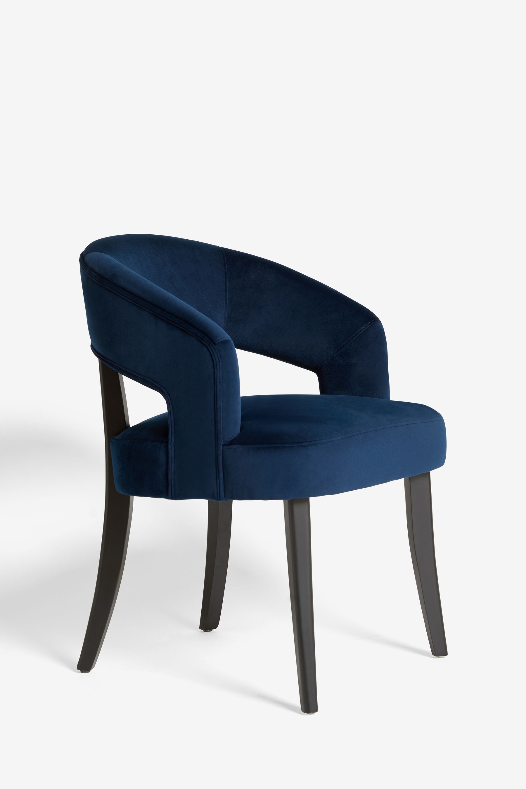 Buy Set of 2 Soft Velvet Navy Remi Arm Dining Chairs from the Next UK