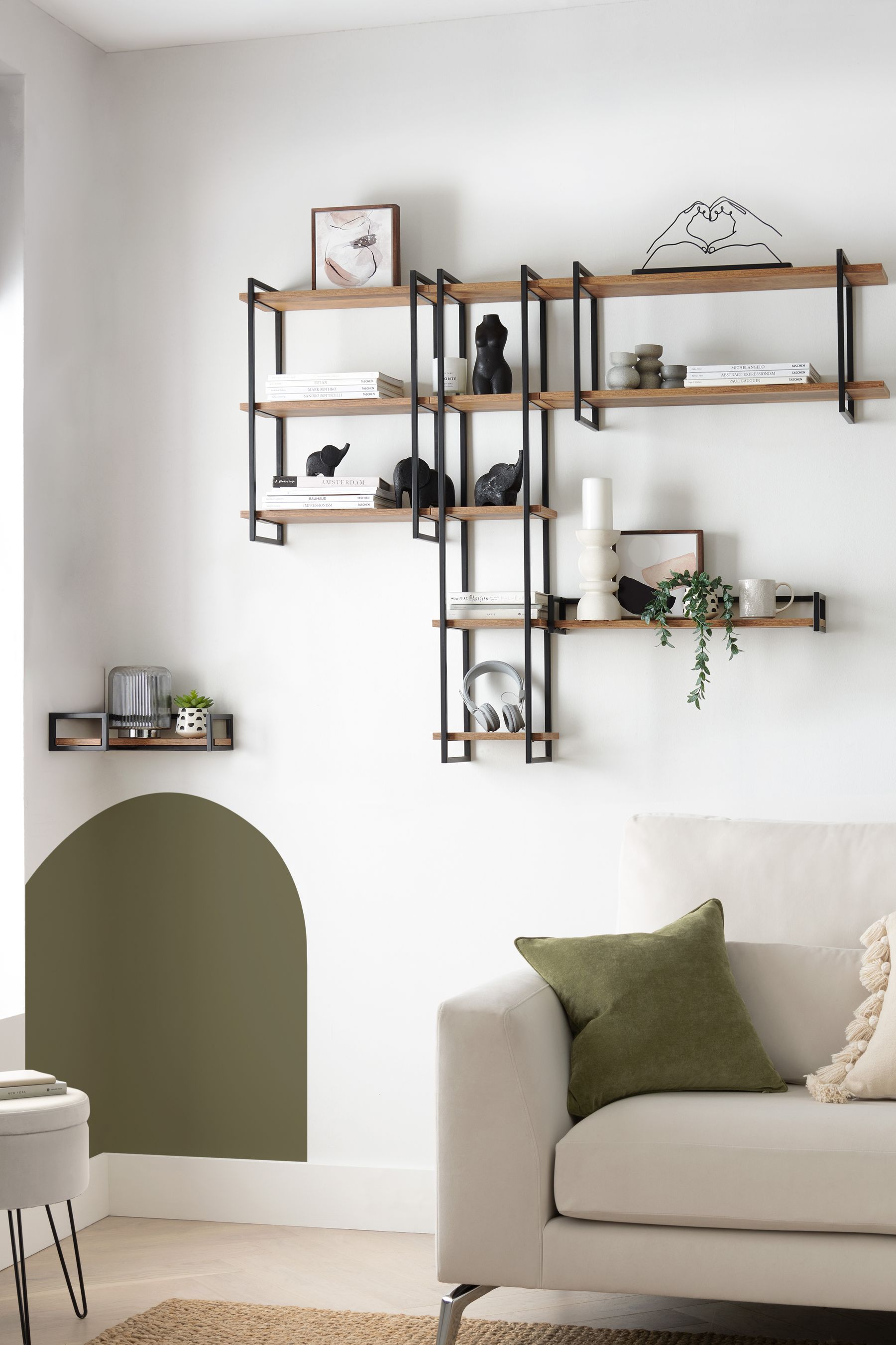 Buy Dark Bronx Corner Wall Shelf from the Next UK online shop
