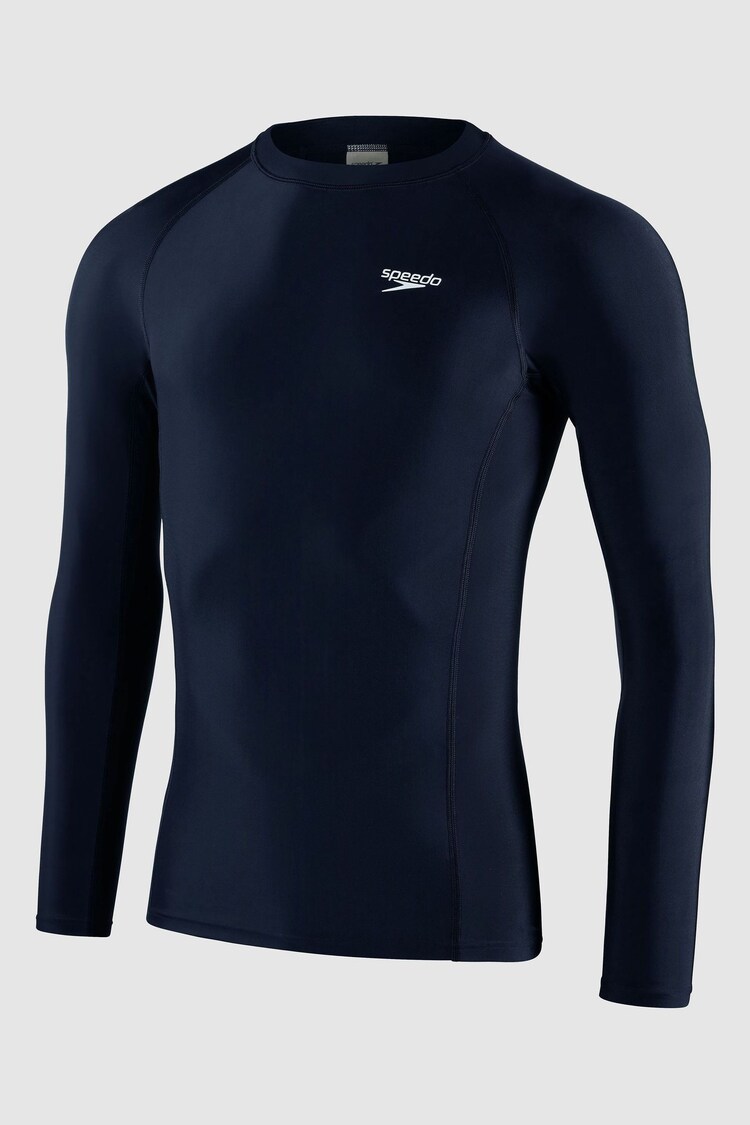 Speedo Navy Blue Long Sleeve Rash Top - Image 1 of 1