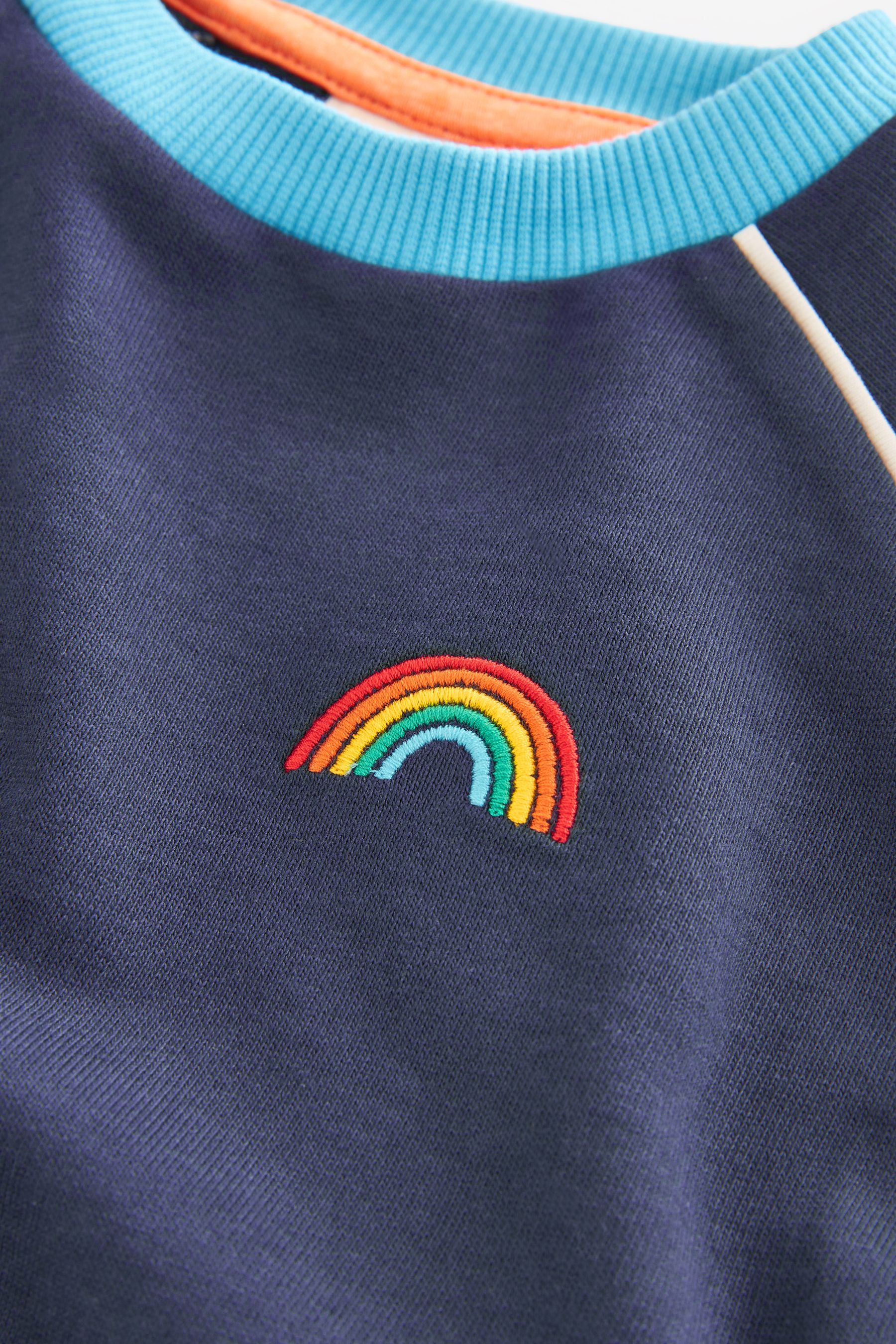 Buy Little Bird by Jools Oliver Navy Rainbow Crew Neck Sweatshirt from the Next UK online shop