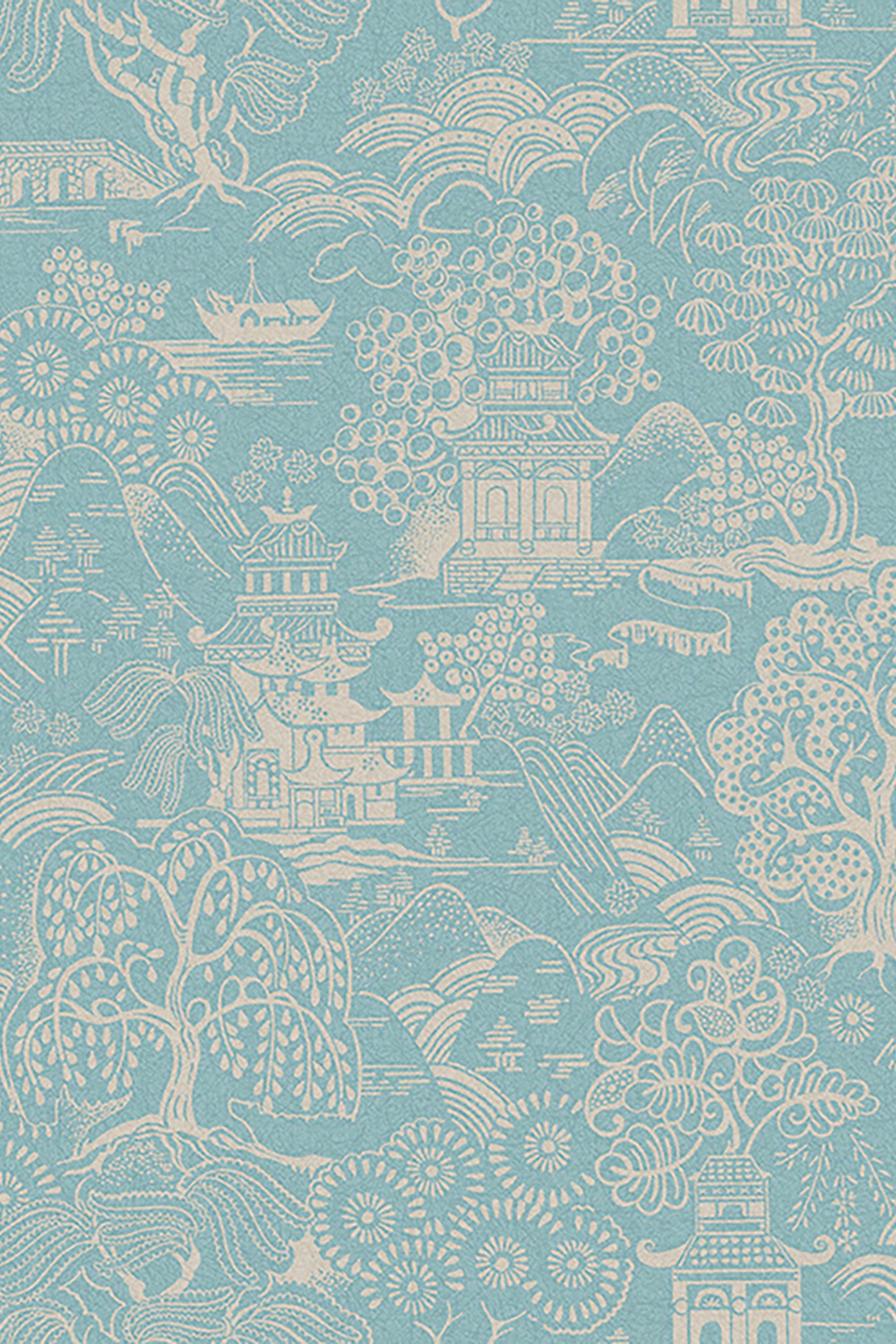 Buy Graham & Brown Green Basuto Duck Egg Wallpaper from the Next UK