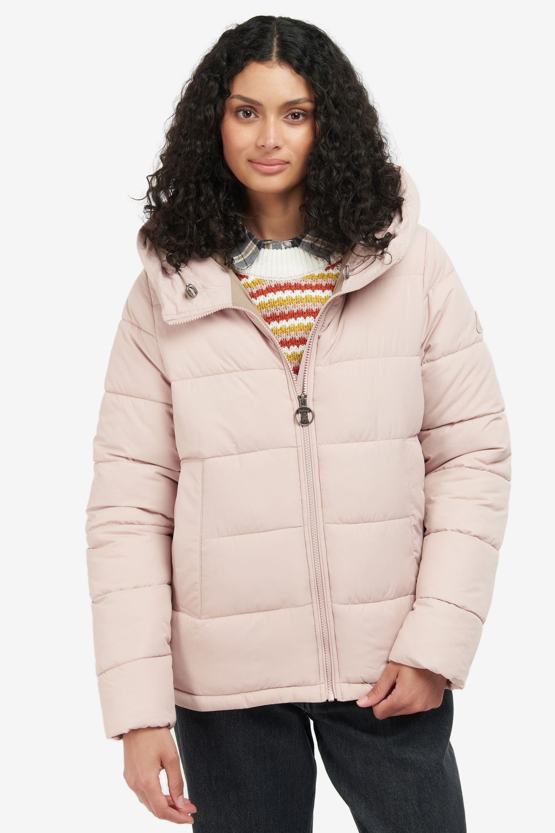 Buy Barbour® Pink Coastal Saunton Quilted Padded Jacket from Next Ireland