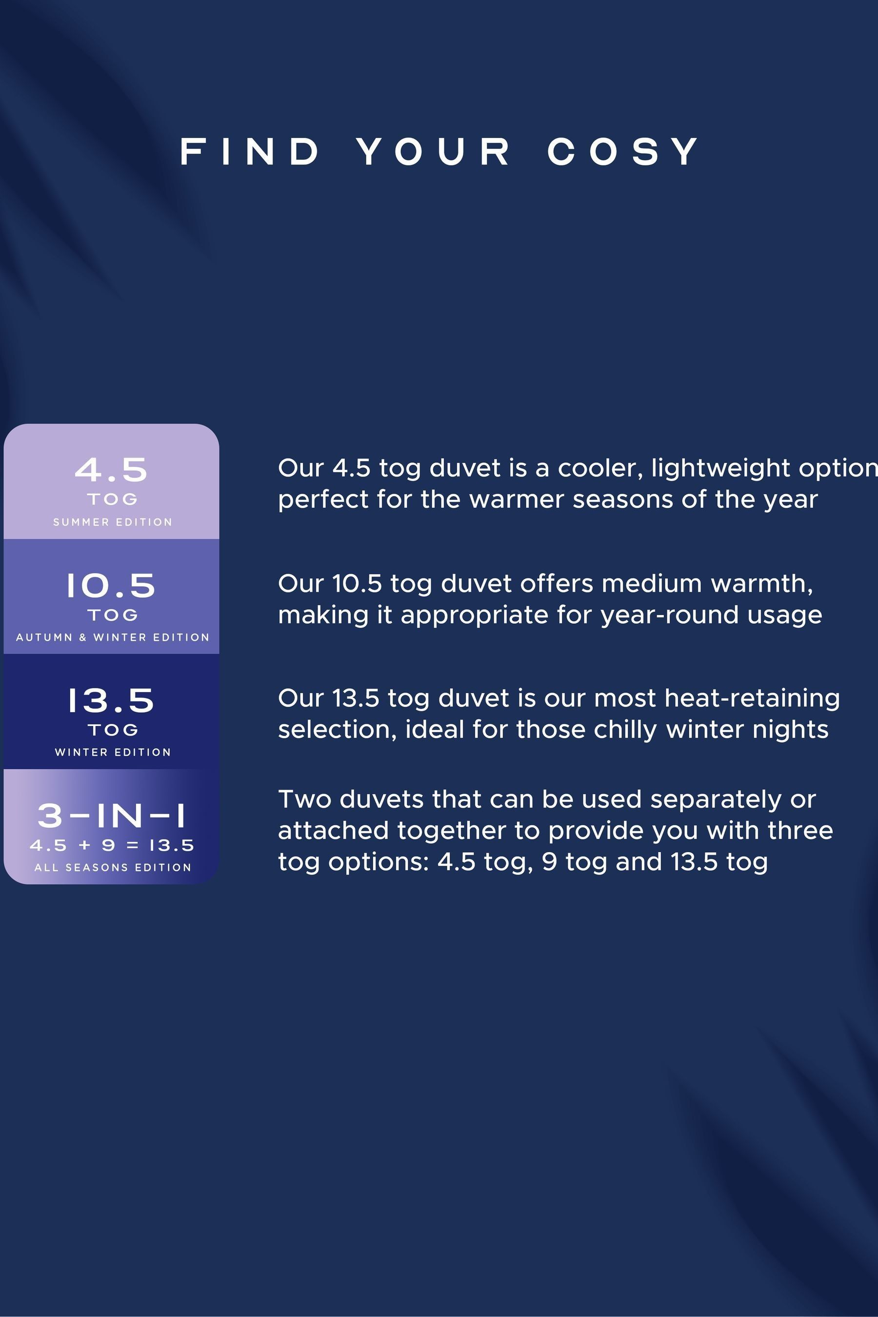 Buy Snuggledown Hungarian Goose and Down 4.5 Tog Duvet from the Next UK