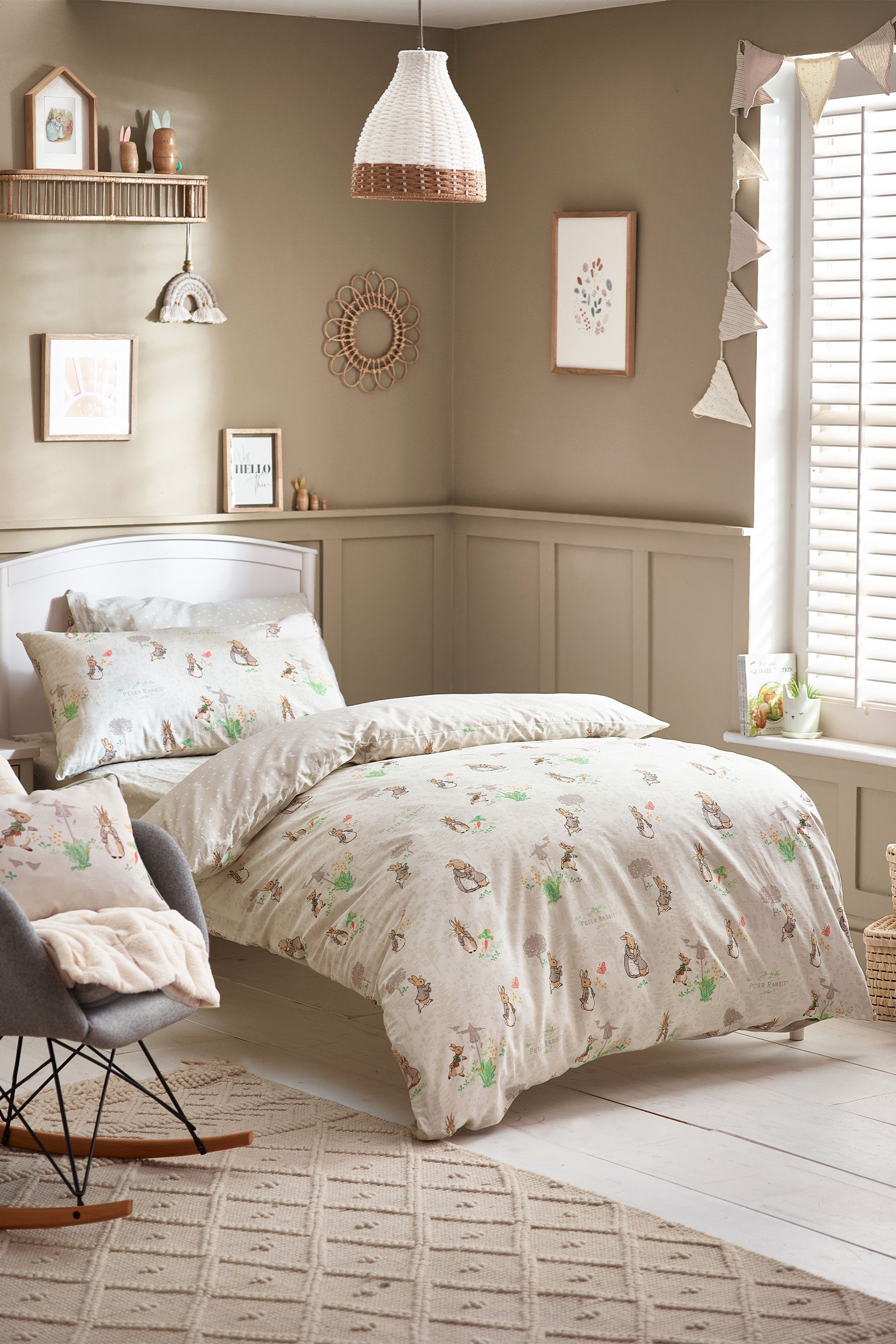 Buy Peter Rabbit™ Natural Classic Watercolour Duvet Cover and ...