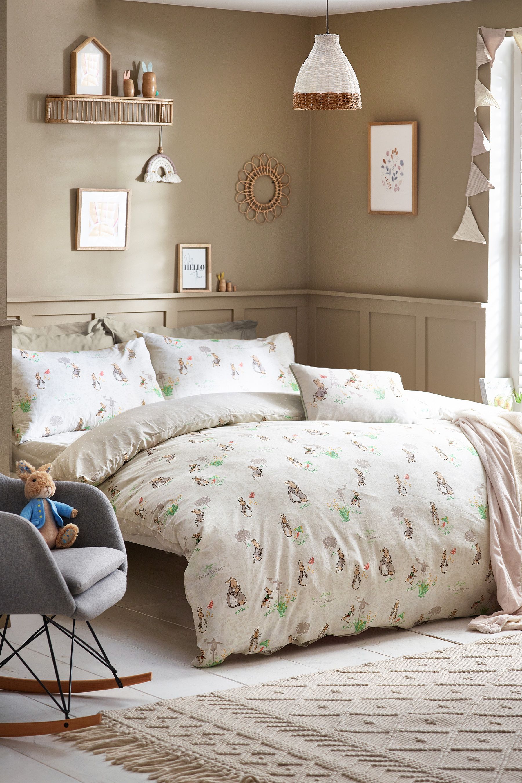 Buy Peter Rabbit™ Natural Classic Watercolour Duvet Cover and ...