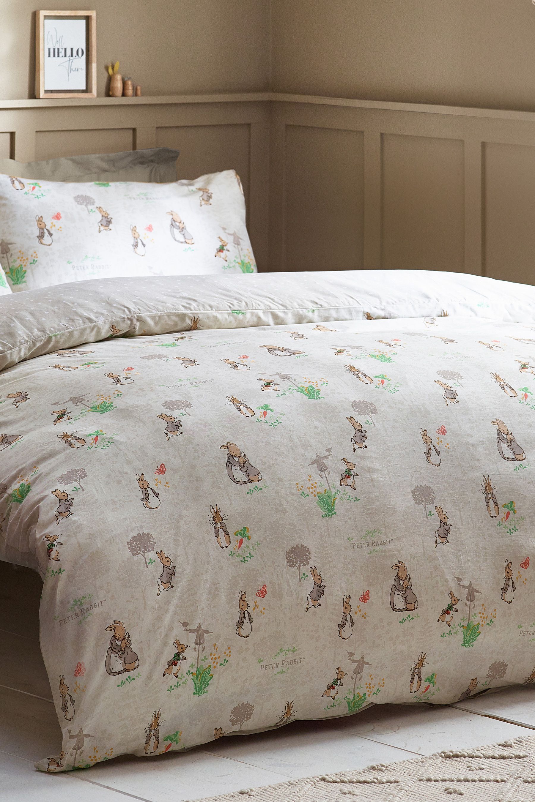 Buy Peter Rabbit™ Natural Classic Watercolour Duvet Cover and ...