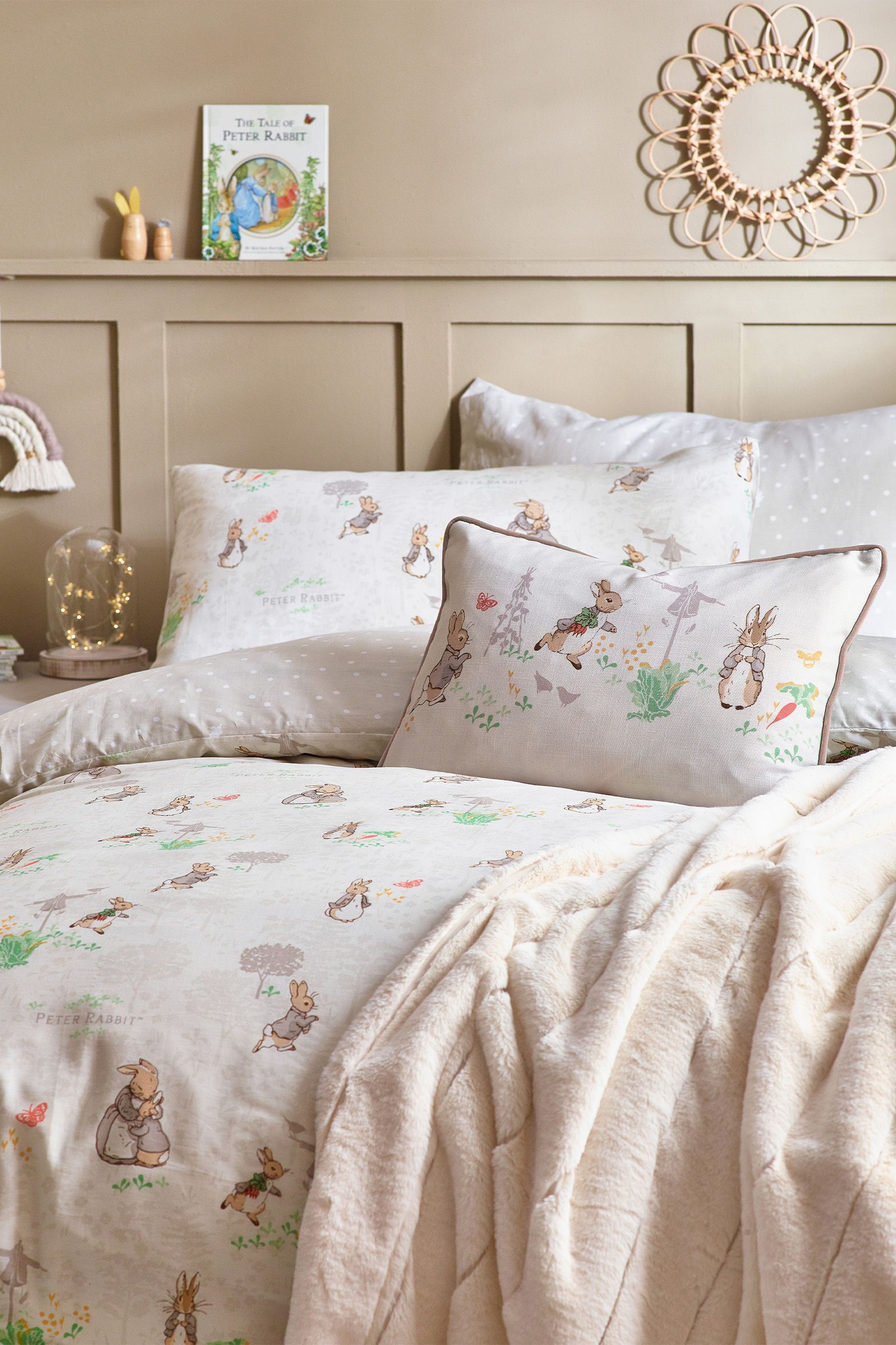 Buy Peter Rabbit™ Natural Classic Watercolour Duvet Cover and ...