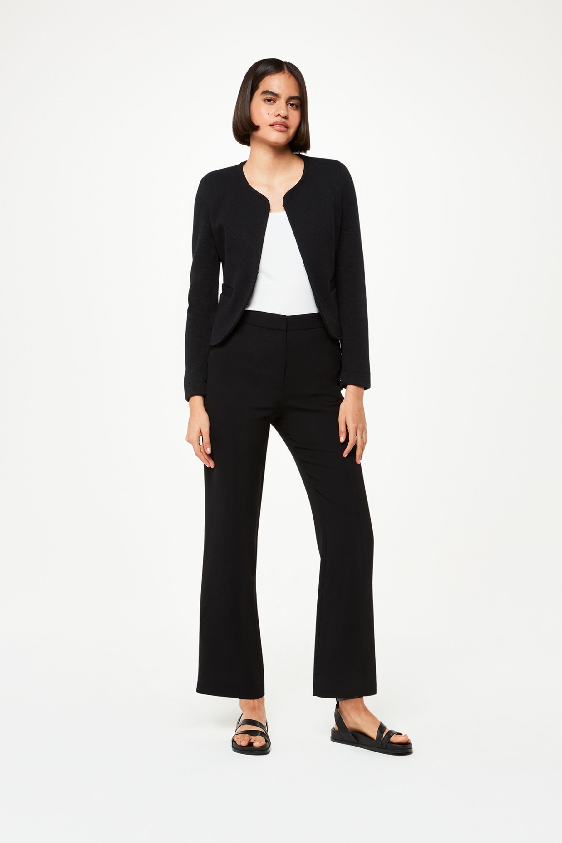 Buy Whistles Collarless Jersey Jacket from the Next UK online shop