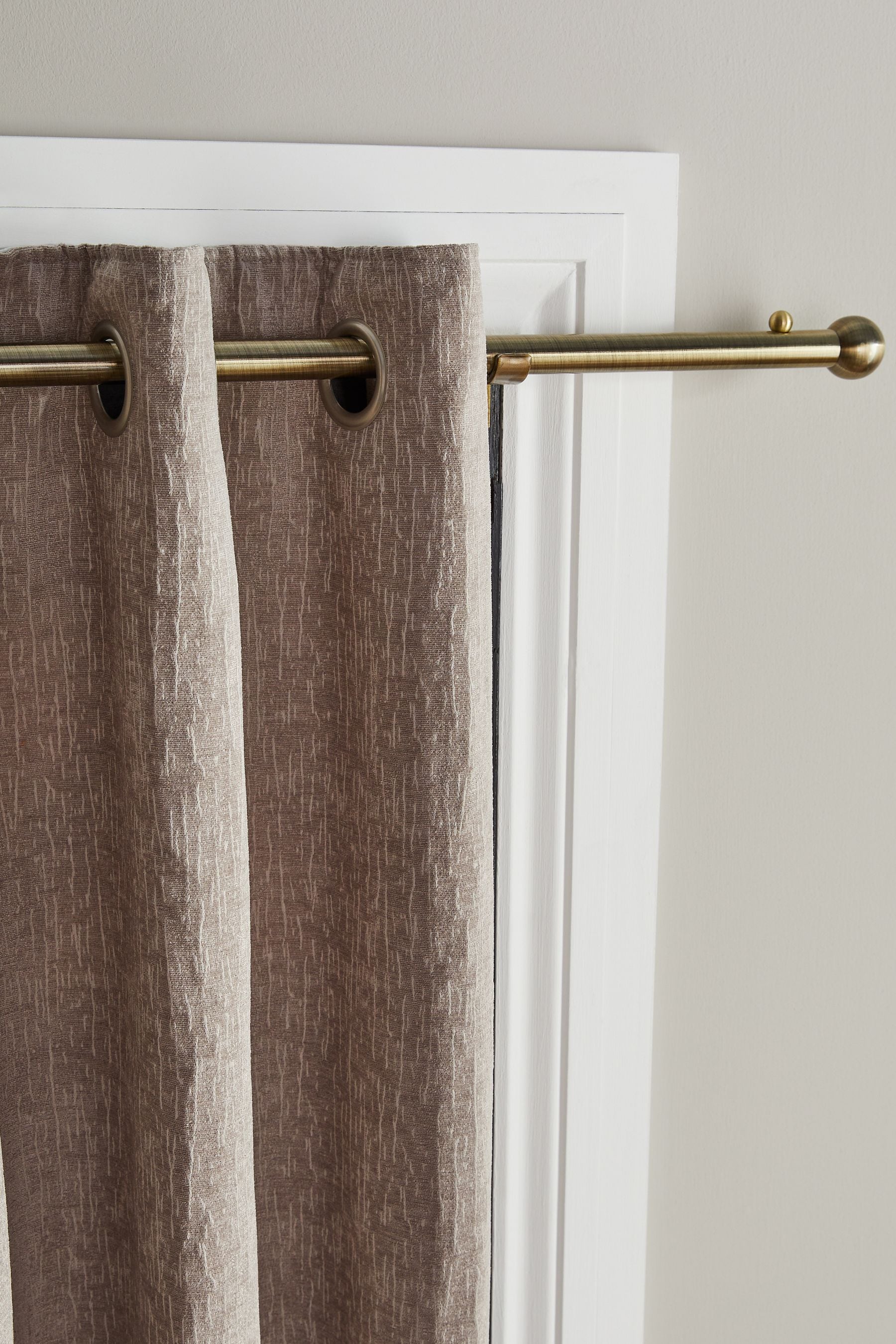 Buy Antique Brass 28mm Door Curtain Pole from the Next UK online shop