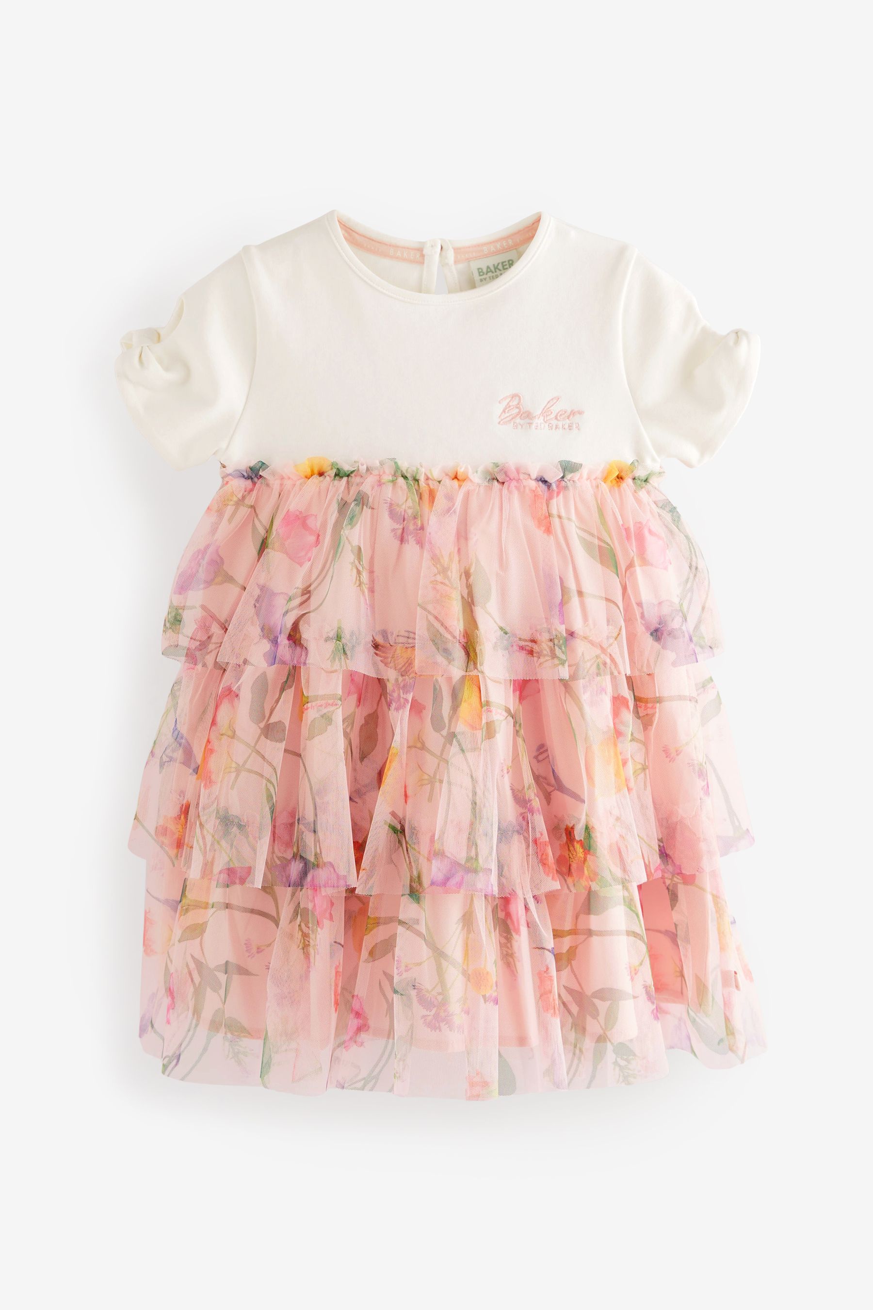 Buy Baker by Ted Baker Floral Tiered Mesh Dress from Next United Arab Emirates