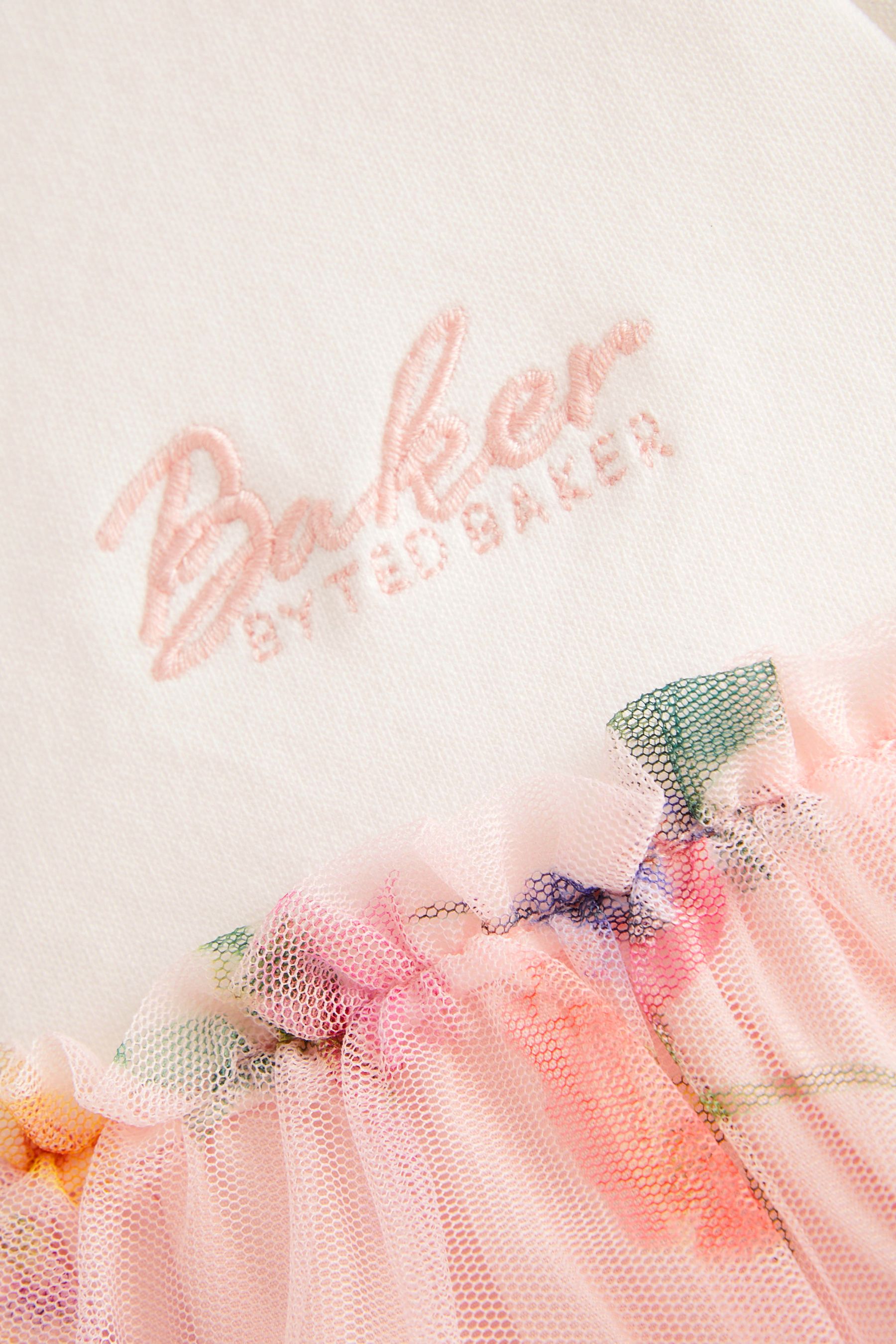 Buy Baker by Ted Baker Floral Tiered Mesh Dress from Next United Arab