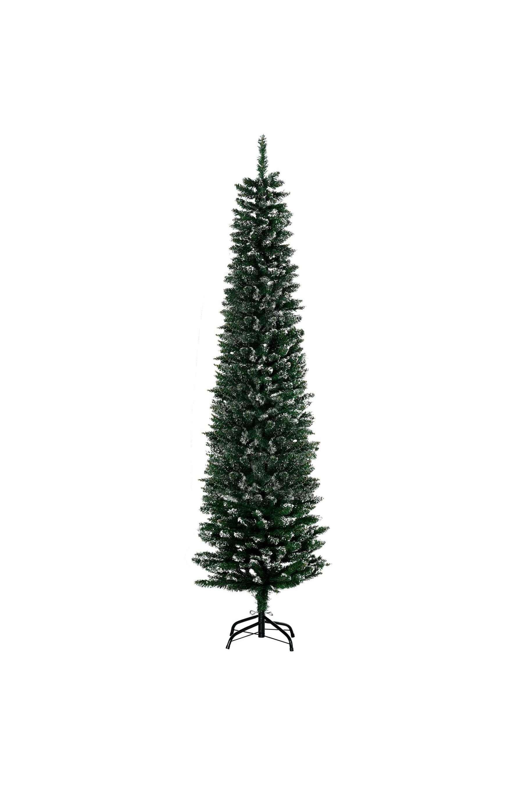Buy Green 6.5ft Snow Dipped Artificial Green Christmas Tree from